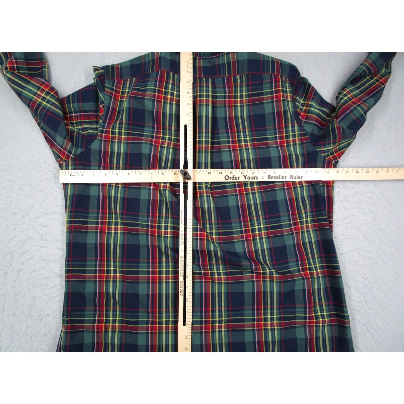 Polo Ralph Lauren Polo Ralph Lauren Mens XL Long Sleeve Button-Up Plaid Shirt Green Tartan Classic Fit Performance Size US XL / EU 56 / 4 - 4 Thumbnail
