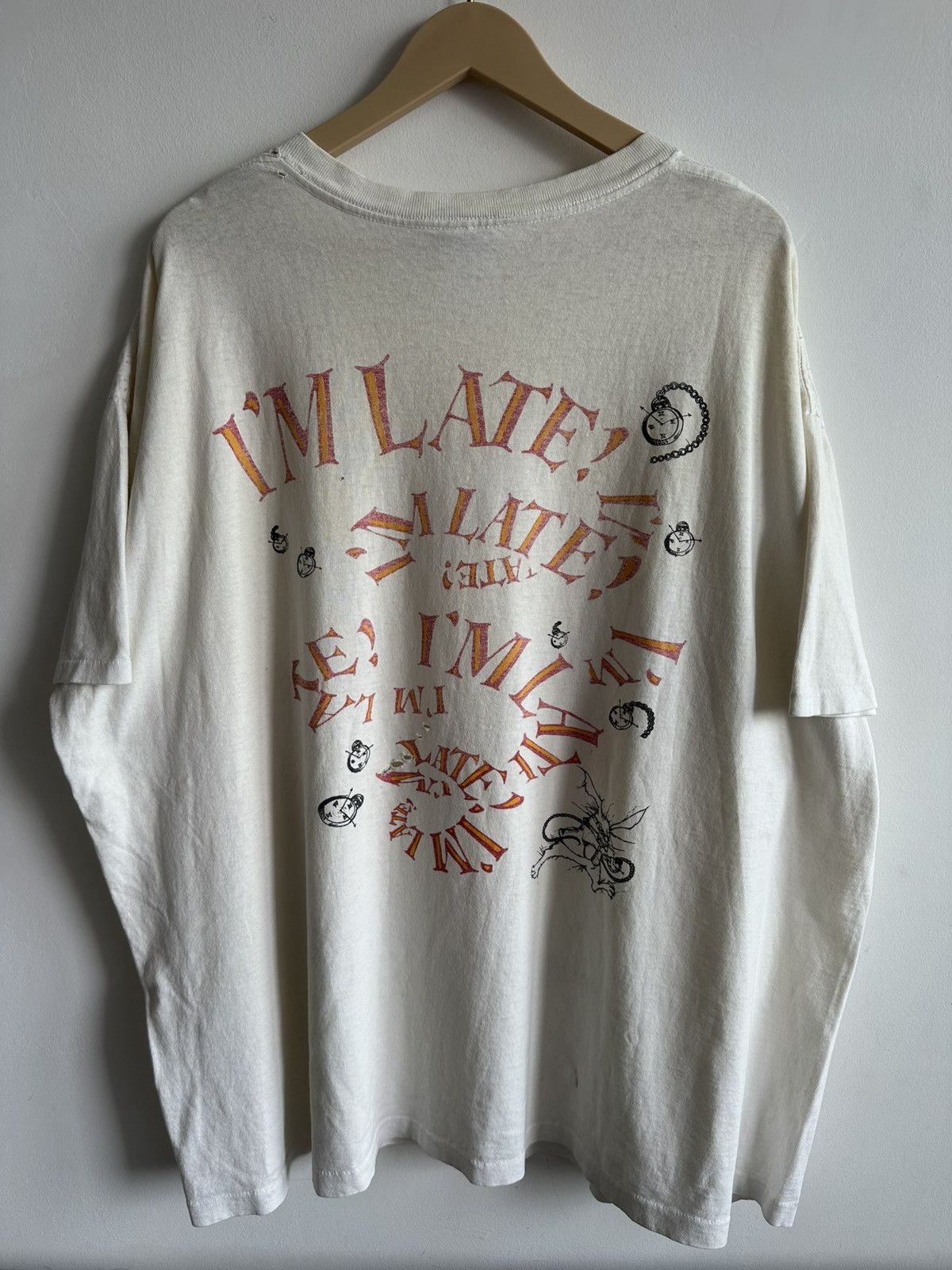 Vintage Vintage 90’s Alice in Wonderland White Rabbit I’m Late! USA Size US XXL / EU 58 / 5 - 4 Thumbnail
