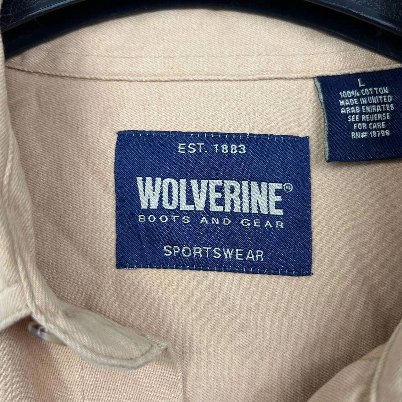 Wolverine Wolverine Button Up Shirt Men Brown Collared Cotton L Size US L / EU 52-54 / 3 - 4 Thumbnail