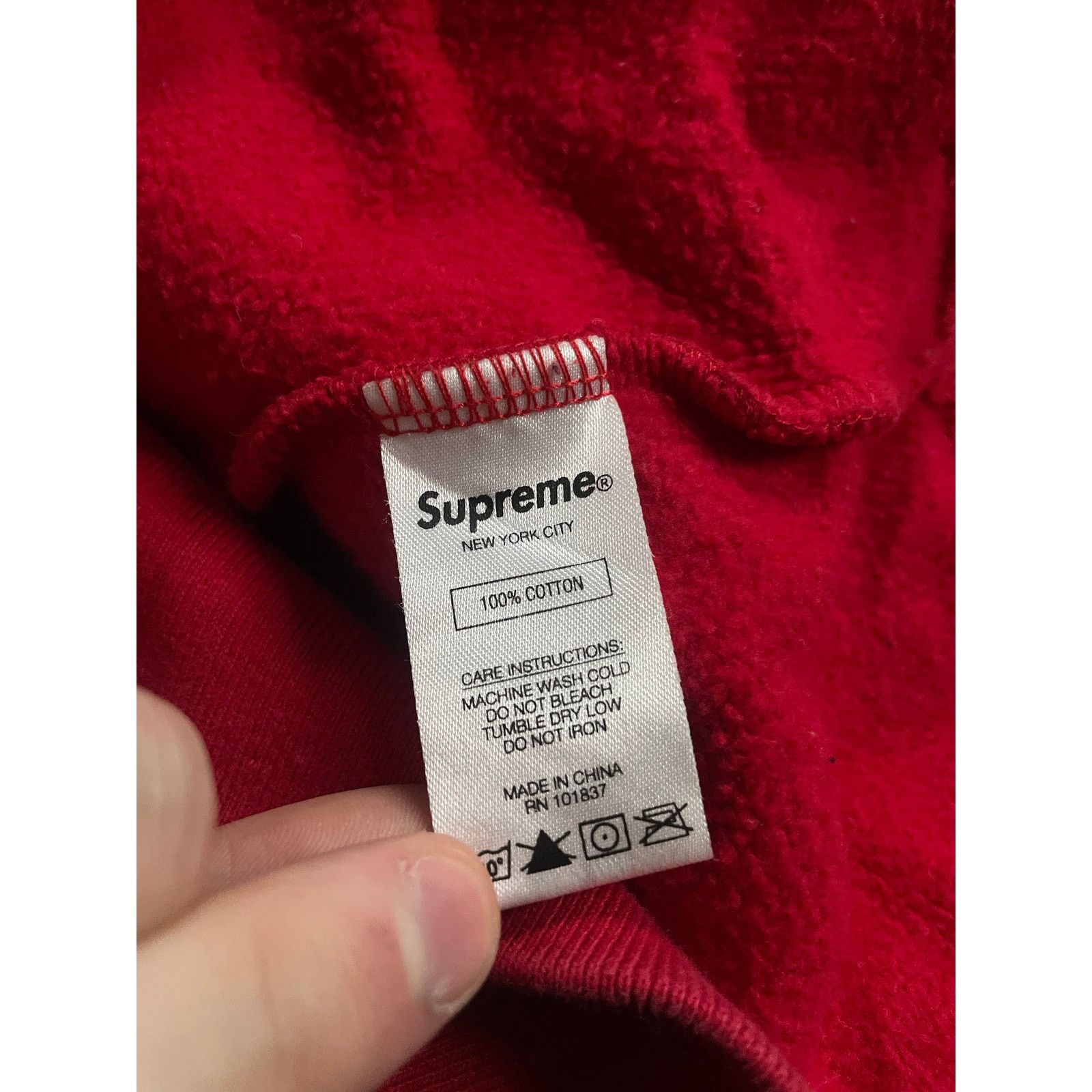 Supreme Supreme Hooded Logo Hoodie Red Multi Used Medium Size US M / EU 48-50 / 2 - 2 Thumbnail