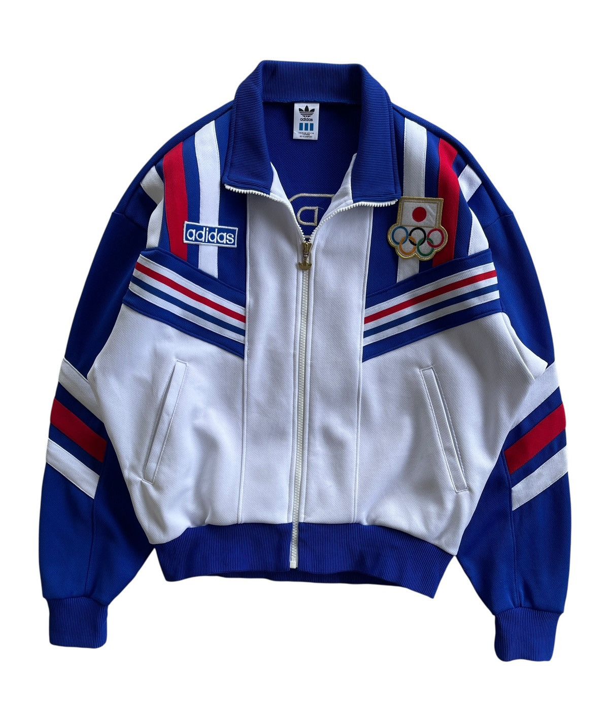 Vintage RARE 80s Adidas Descente Olympic Japan Tracktop Jacket Size US M / EU 48-50 / 2 - 1 Thumbnail