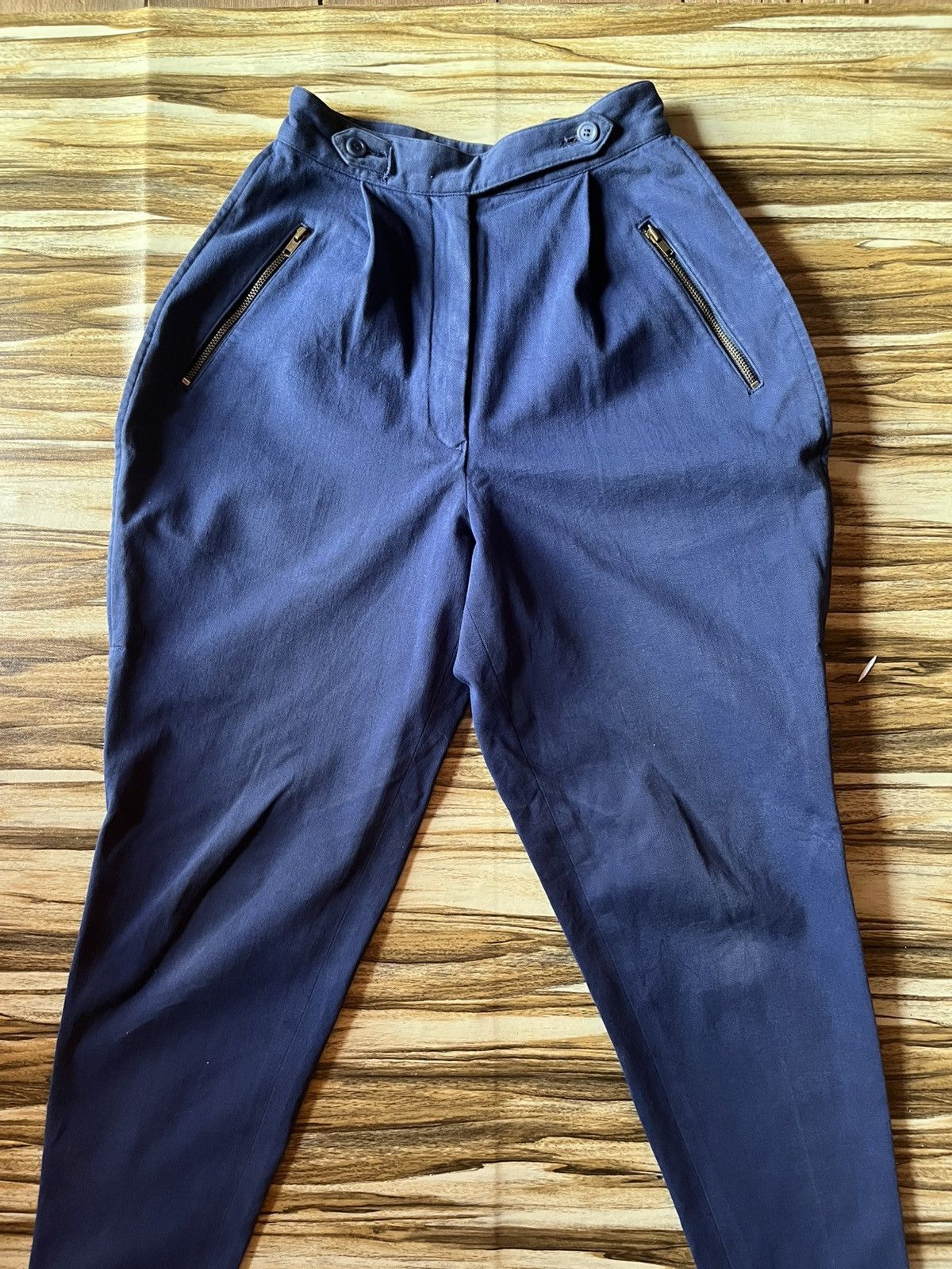 Issey Miyake Archive🔥 Vintage 80s Issey Miyake Gurkha Pants Navy Blue Size US 30 / EU 46 - 4 Thumbnail