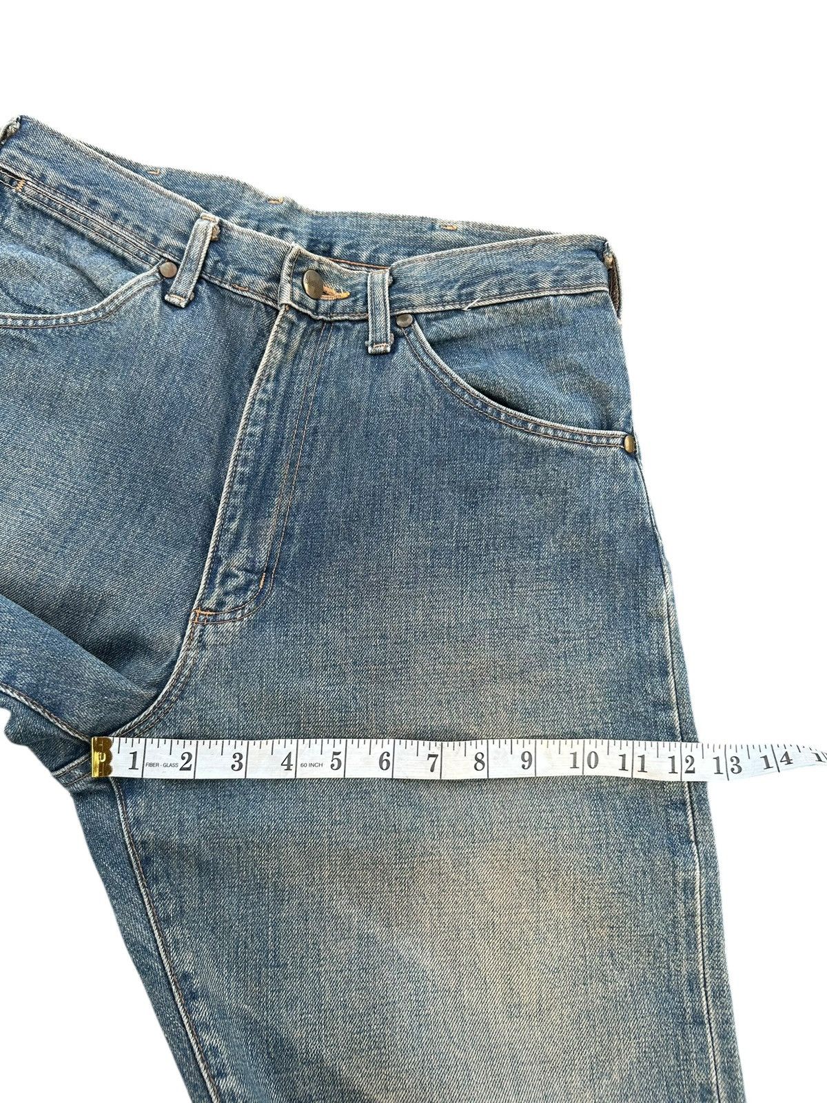 Japanese Brand × Vintage × Wrangler Wrangler Selvedge Baggy Distressed Denim Jeans Size US 30 / EU 46 - 14 Thumbnail
