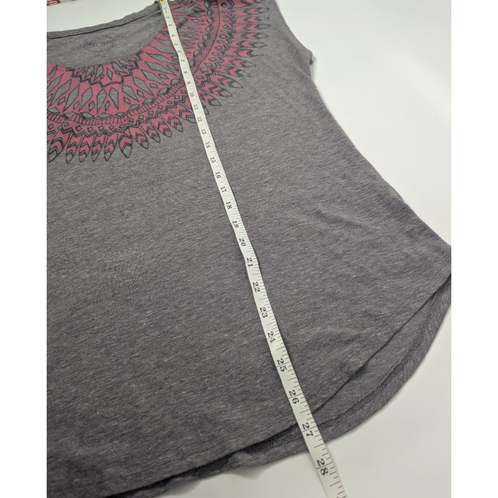 Lucky Brand VINTAGE Lucky Brand Womens Gray Pink Aztec Printed Boho Sleeveless Blouse Shirt XL Size XL / US 12-14 / IT 48-50 - 5 Thumbnail
