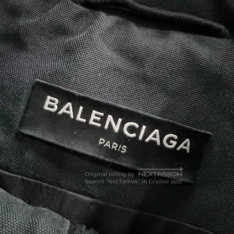 Balenciaga Balenciaga Black Embroidered Logo Parka. Size US S / EU 44-46 / 1 - 2 Thumbnail