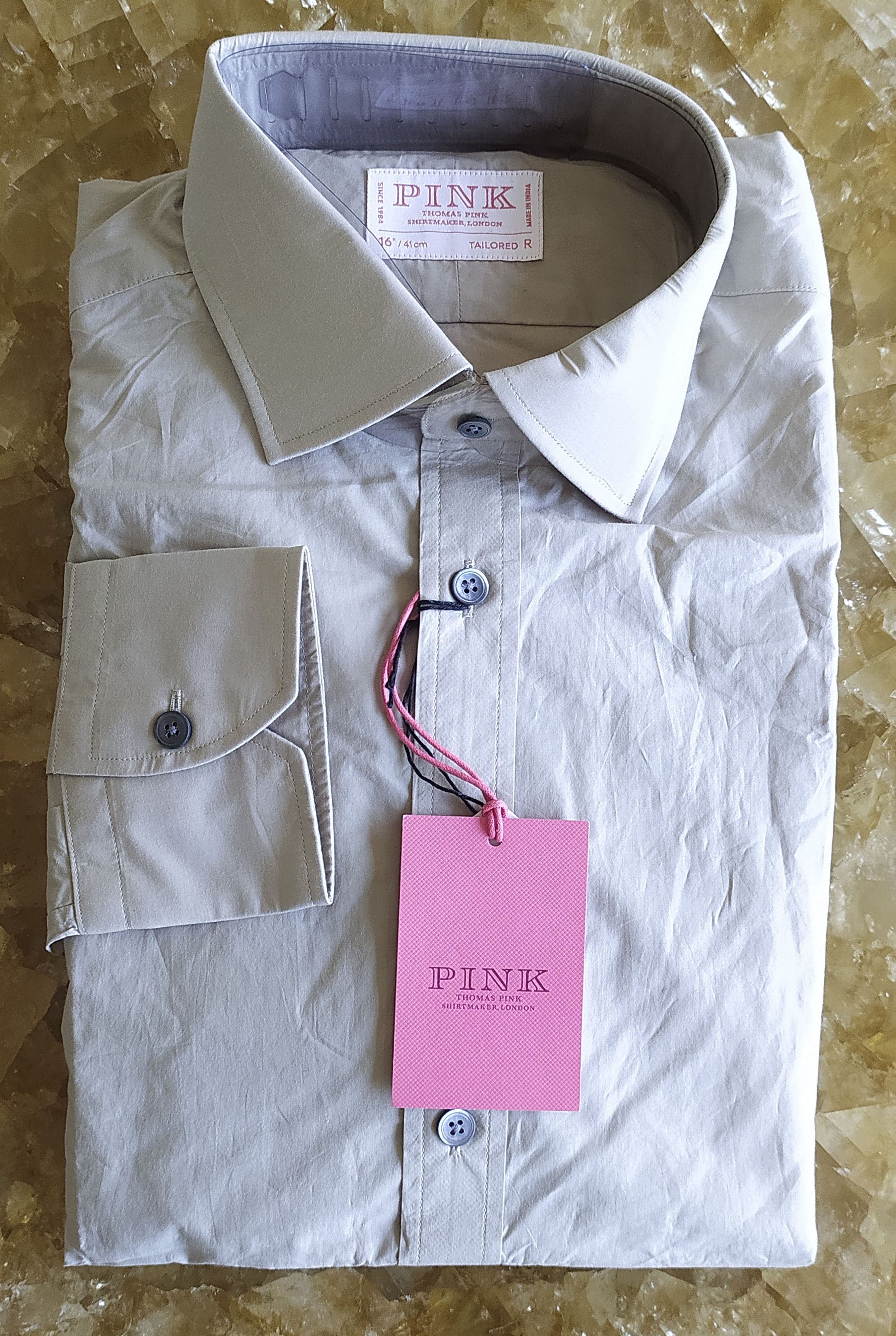 Thomas Pink Thomas Pink Formal Plain Poplin Shirt Free Shipping T/80 Size US M / EU 48-50 / 2 - 1 Thumbnail