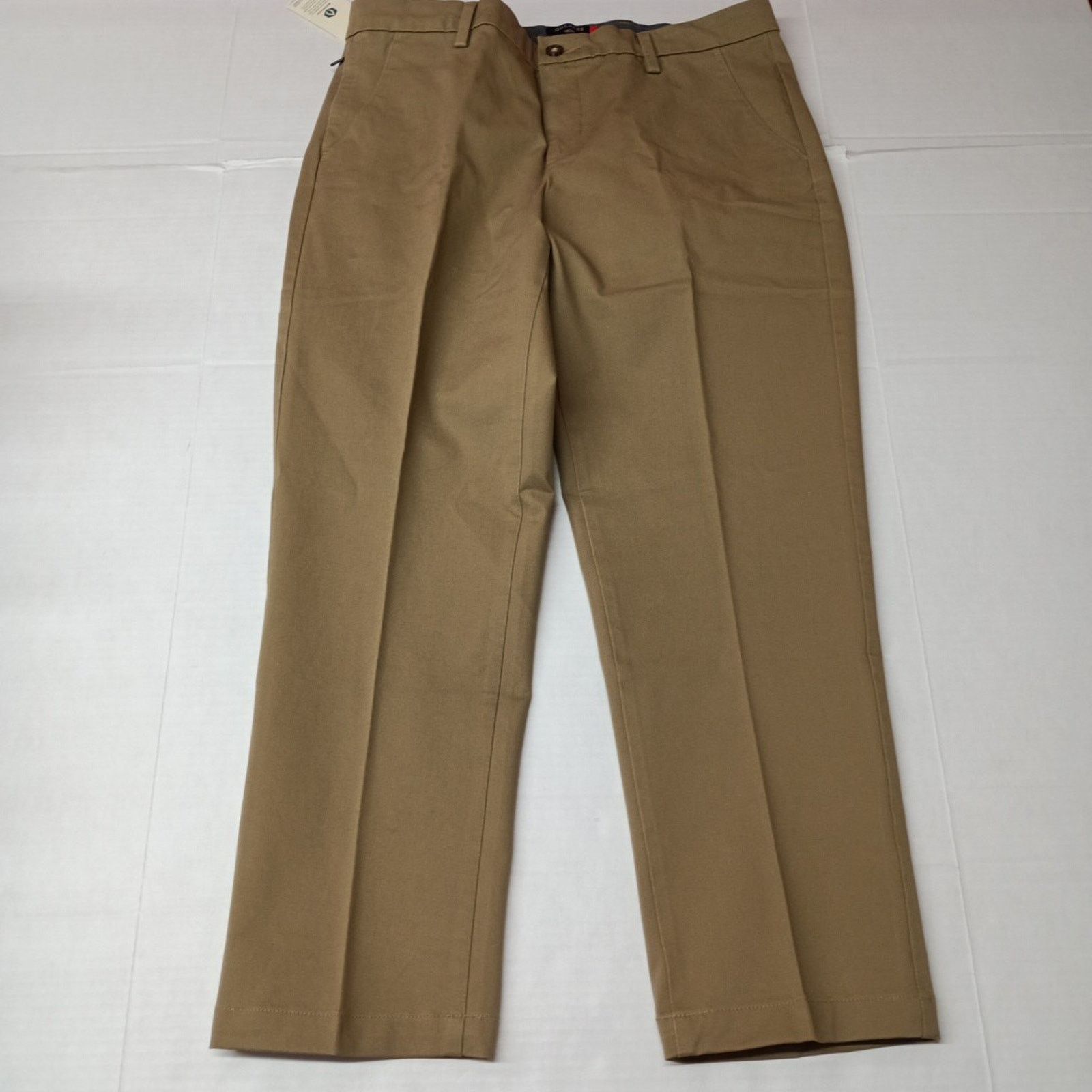 Dockers Dockers Workday Khakis Straight Fit Men's 34x30 Tan Stretch Size US 34 / EU 50 - 3 Thumbnail