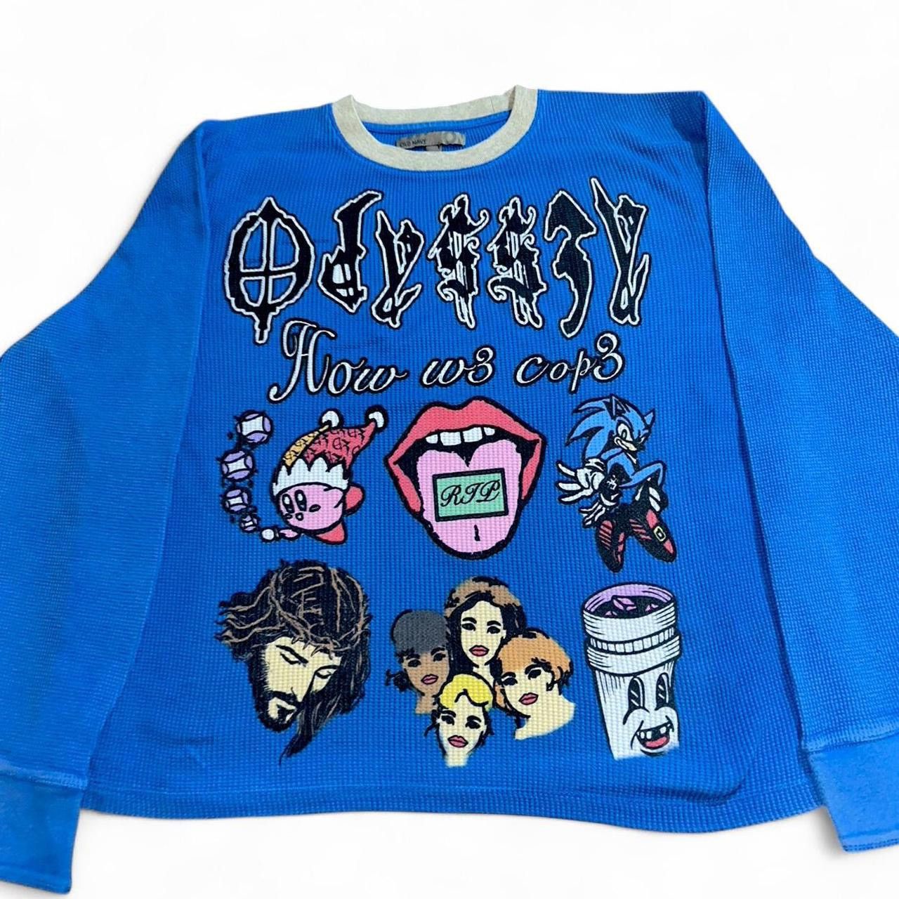 Other Odyss3y 1 of 1 “HOW W3 COP3” vintage thermal tee Size US L / EU 52-54 / 3 - 1 Thumbnail