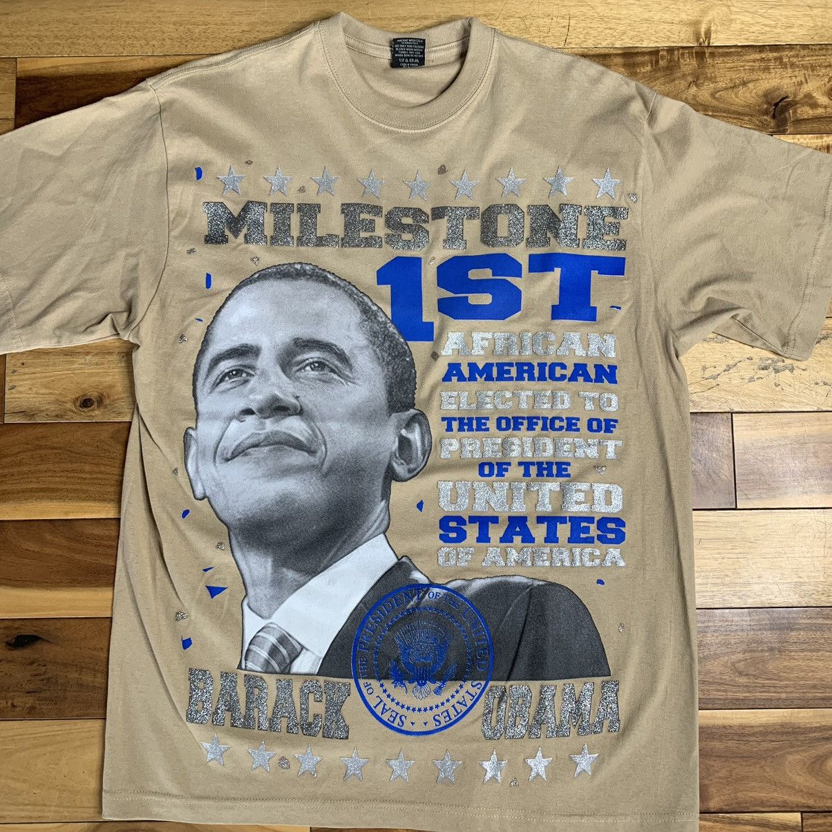 Vintage Vintage Barack Obama AOP Shirt Size US L / EU 52-54 / 3 - 1 Thumbnail