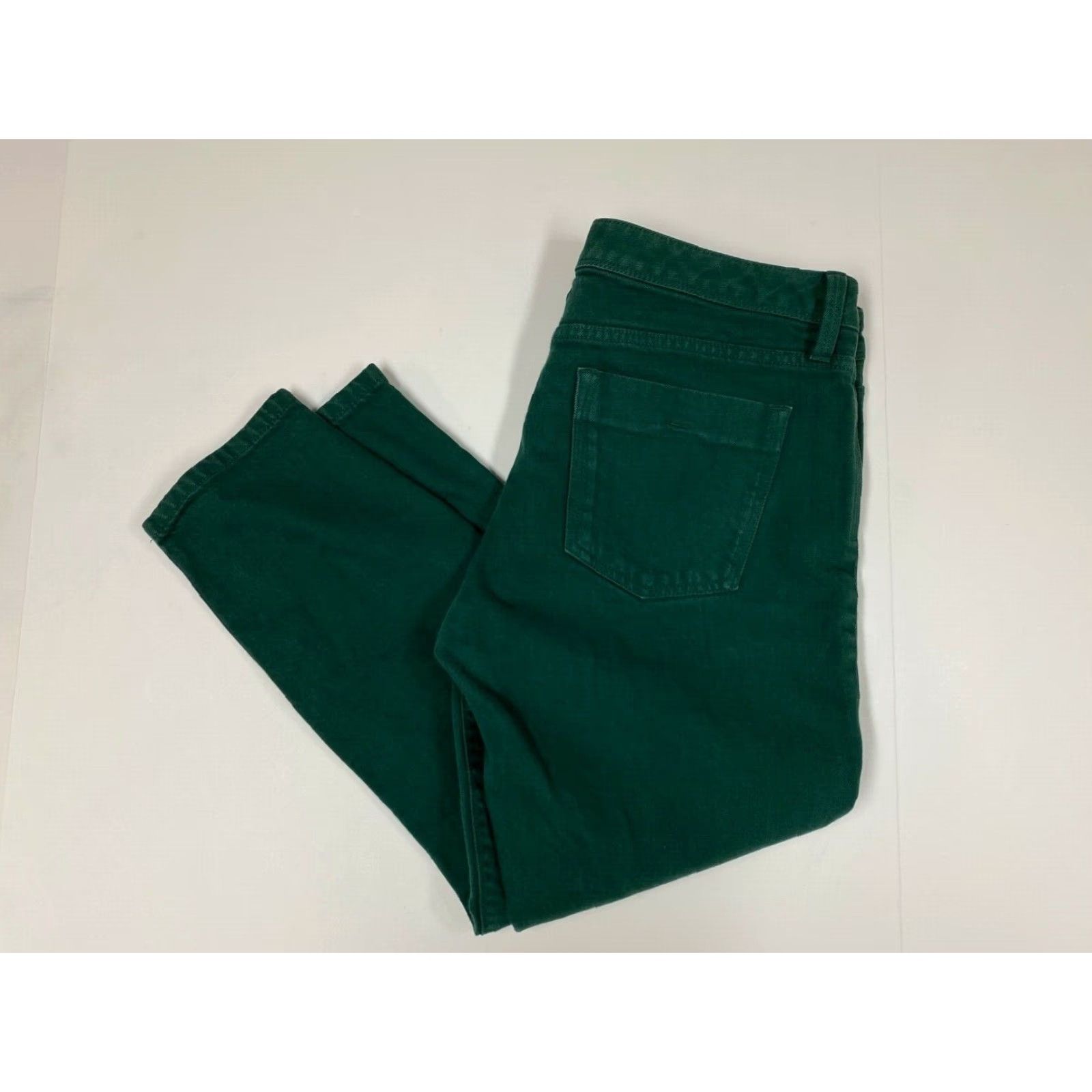 Banana Republic Banana Republic Jeans Womens 30P Skinny Denim Cotton Blend Zip Green 24in Inseam Regular Pockets Womens Size 30" / US 8 / IT 44 - 7 Thumbnail