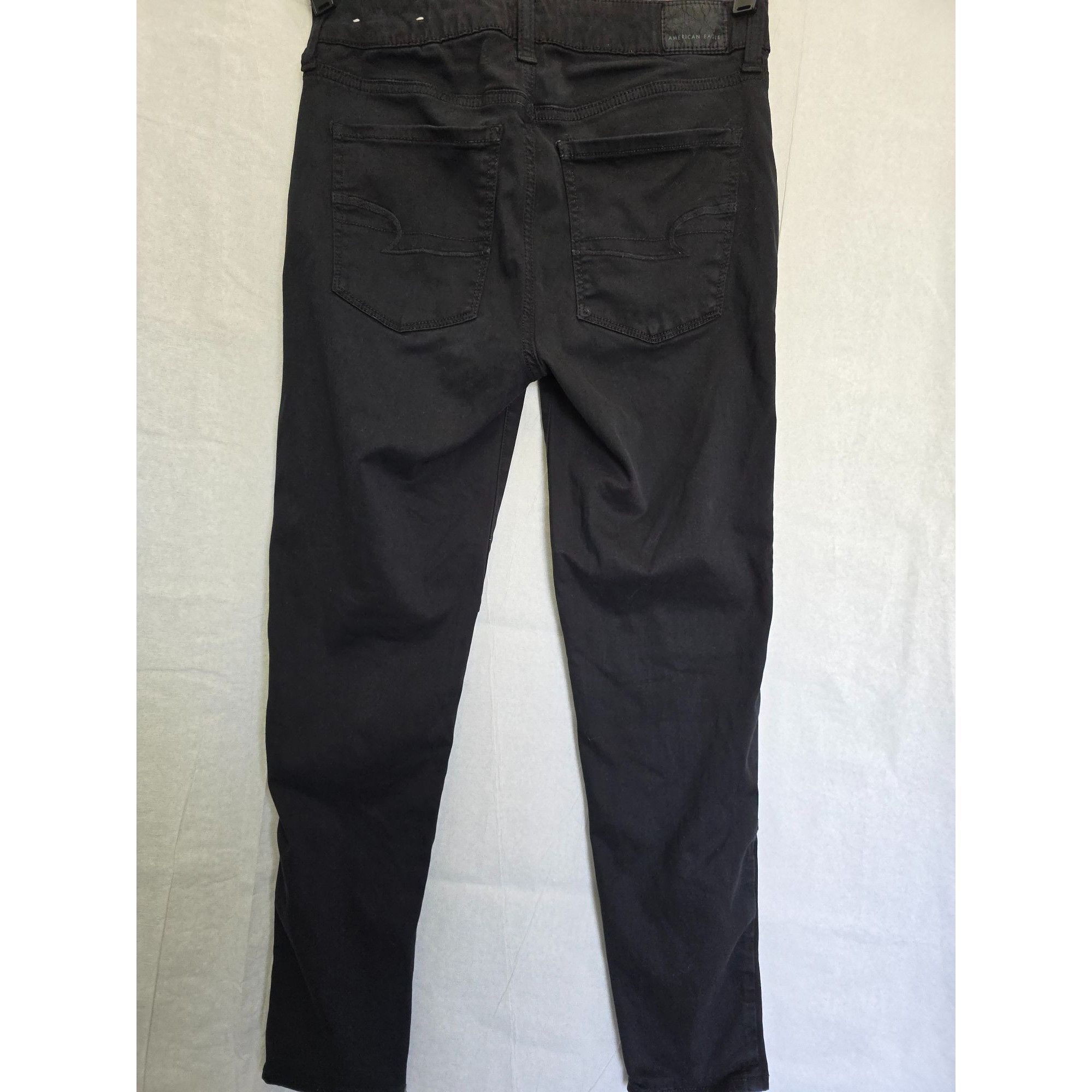 Other American Eagle Outfitters Women's Super Stretch Black Pants Size 28" / US 6 / IT 42 - 7 Thumbnail