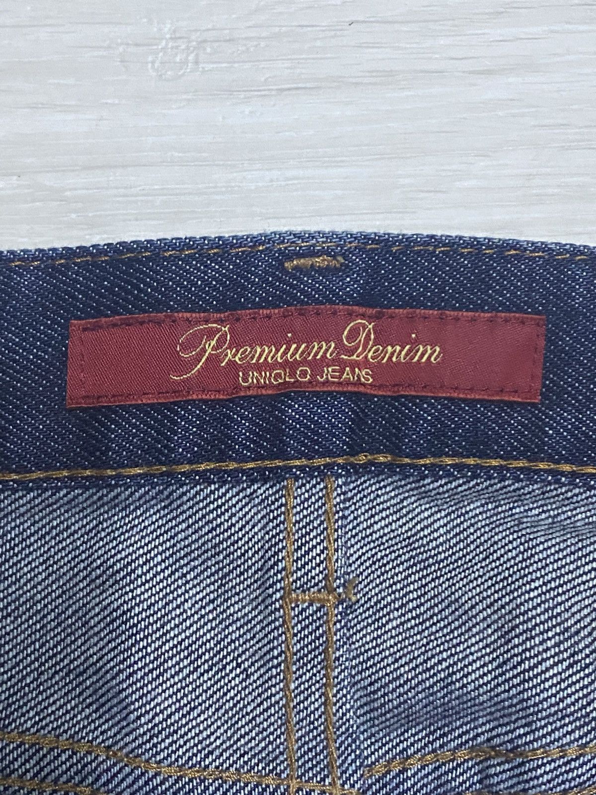 Undercover × Uniqlo Vintage Uniqlo Selvedge Blue wash Distressed Slim Fit Jeans Size US 35 - 12 Thumbnail