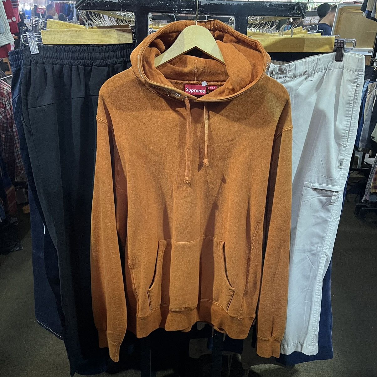 Supreme Orange Hoodie Grailed