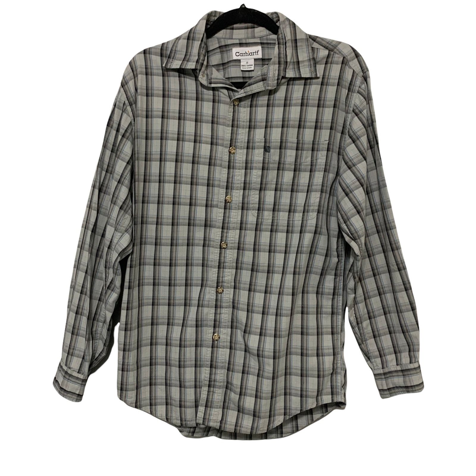 Carhartt Carhartt Plaid Gray Button Down Small Work Shirt Workwear Size US S / EU 44-46 / 1 - 1 Thumbnail