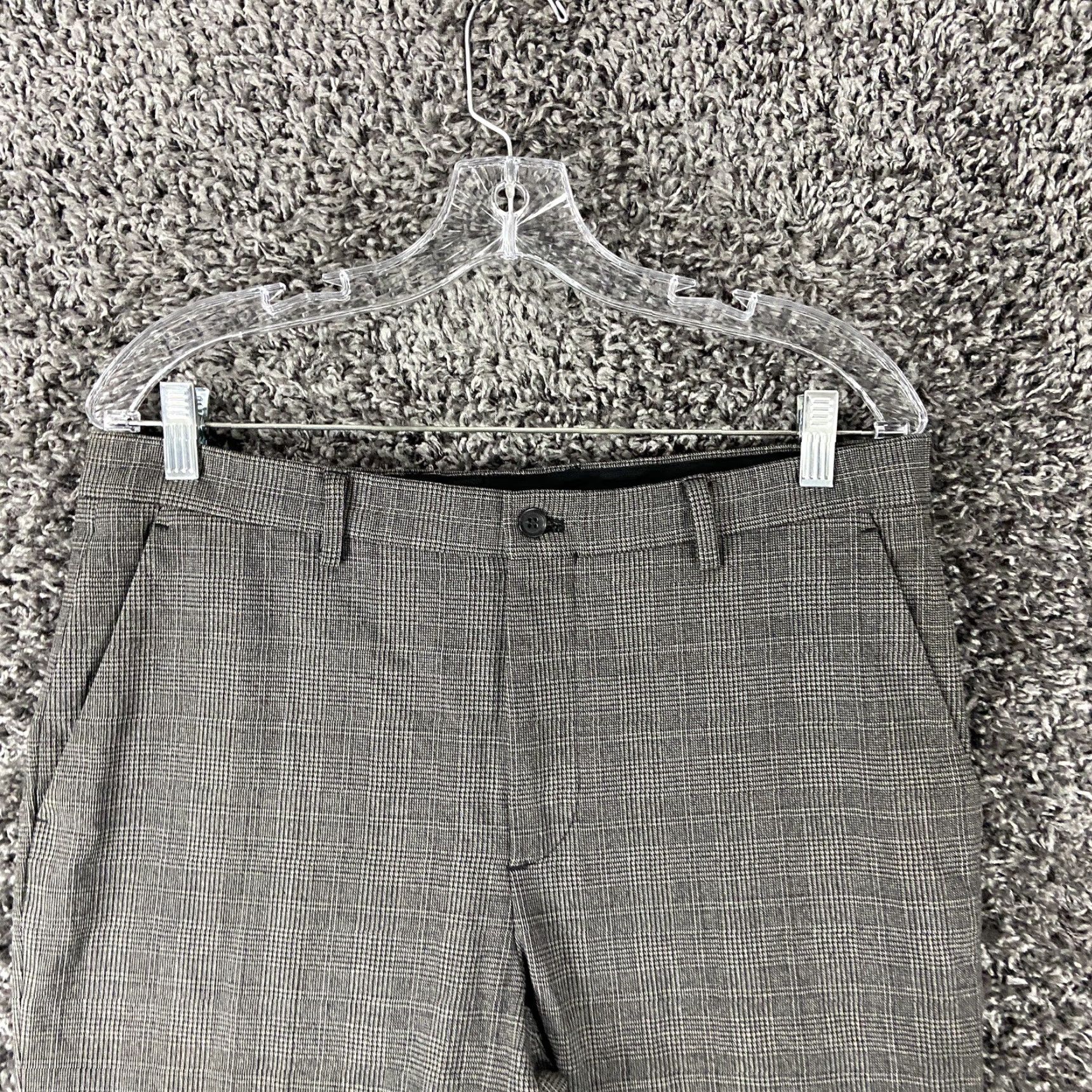 Zara ZARA Dress Pants Women Size 31 Gray Plaid Pockets Womens Size 24" / US 00 / IT 34 - 4 Thumbnail