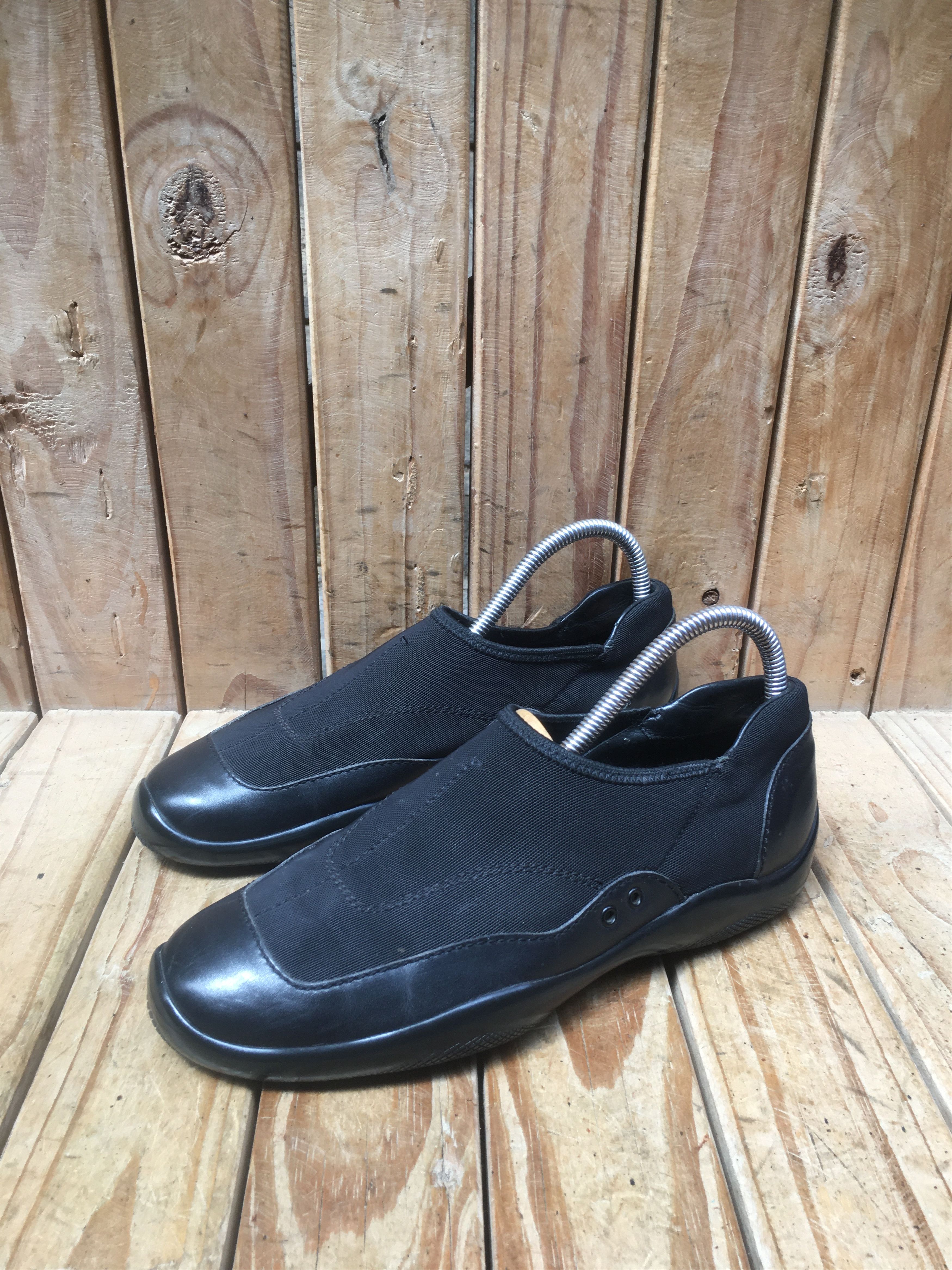 Prada Prada fabric Leather flat shoes EUR 38 Size US 8 / IT 38 - 1 Thumbnail