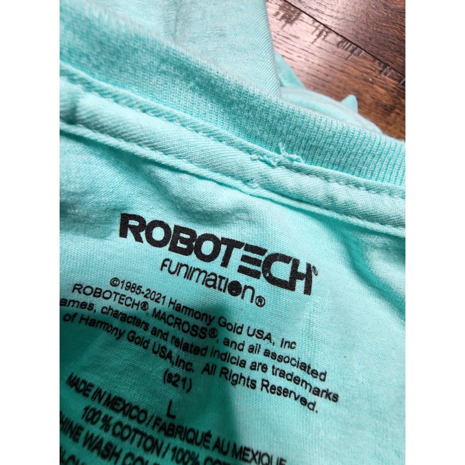 Ikea Robotech Mens L Blue Anime Graphic T Shirt Take It Like A Man Short Sleeve Crew Neck Size US L / EU 52-54 / 3 - 4 Thumbnail