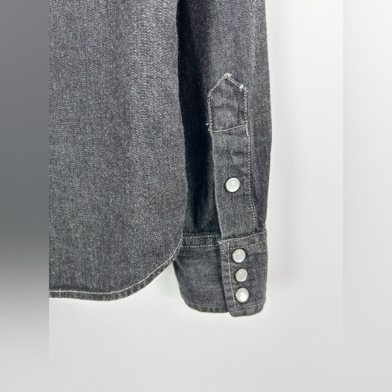 Denim & Supply Ralph Lauren Denim & Supply Western Pearl Snap Button Down Black Denim Size US S / EU 44-46 / 1 - 7 Thumbnail