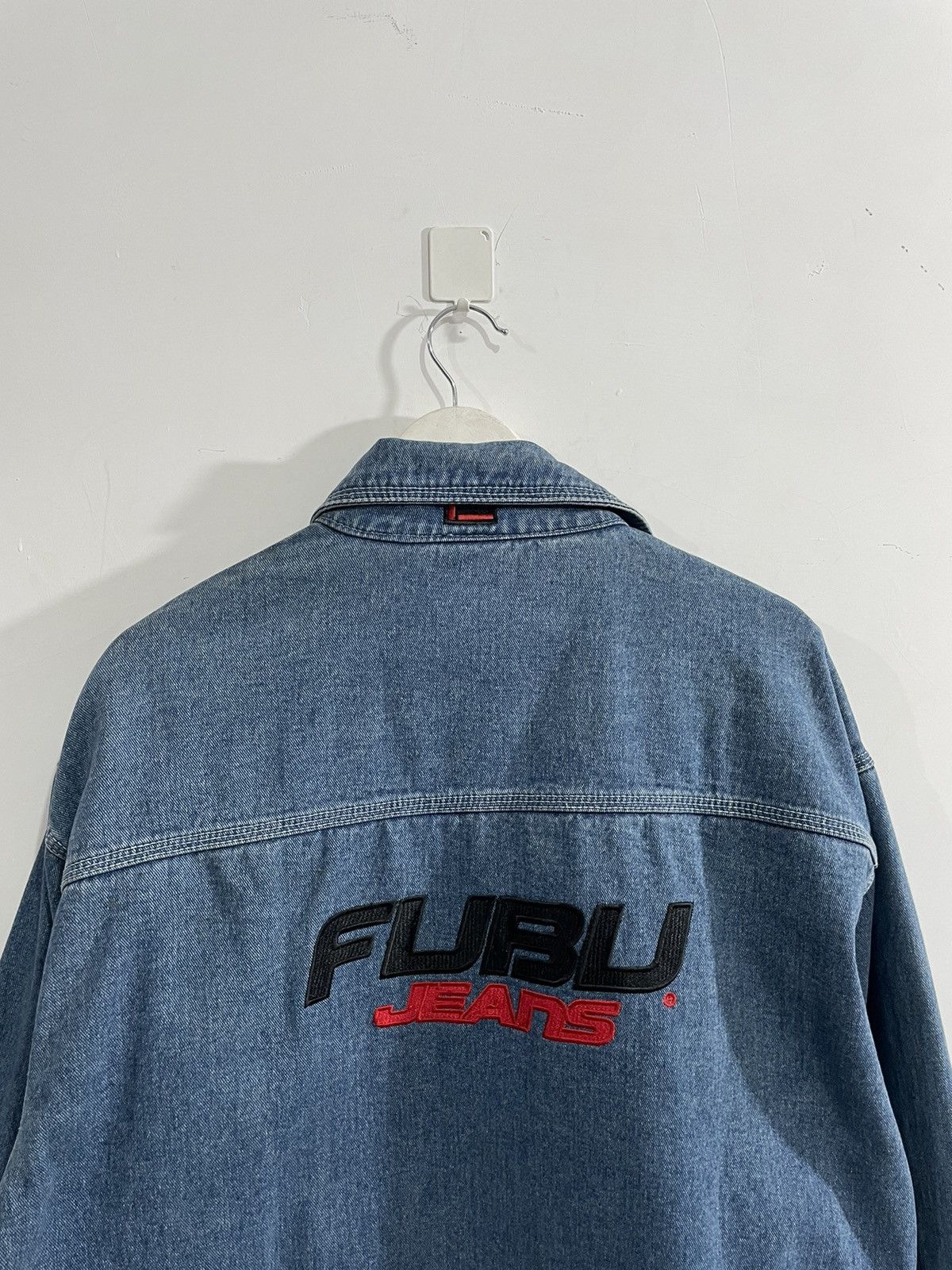 Fubu 90s Fubu hip hop denim embroidery logo Y2k style Size US XL / EU 56 / 4 - 9 Thumbnail