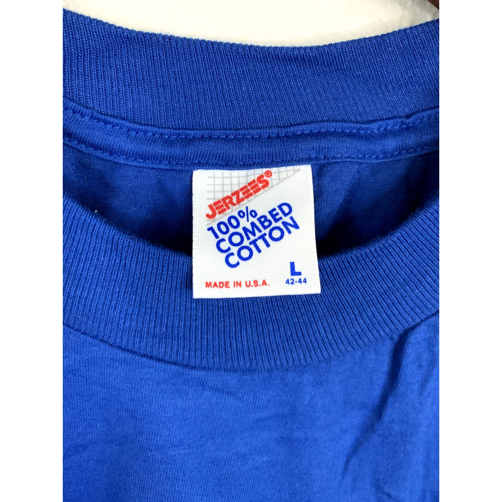 Jerzees Vintage Yellowstone Shirt Dancing Moose Blue Tee VTG 90s L Size US L / EU 52-54 / 3 - 5 Thumbnail