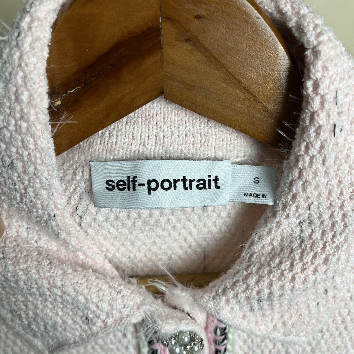 Self-Portrait Self-Portrait Melange Knit Tweed Cardigan Size S / US 4 / IT 40 - 7 Thumbnail