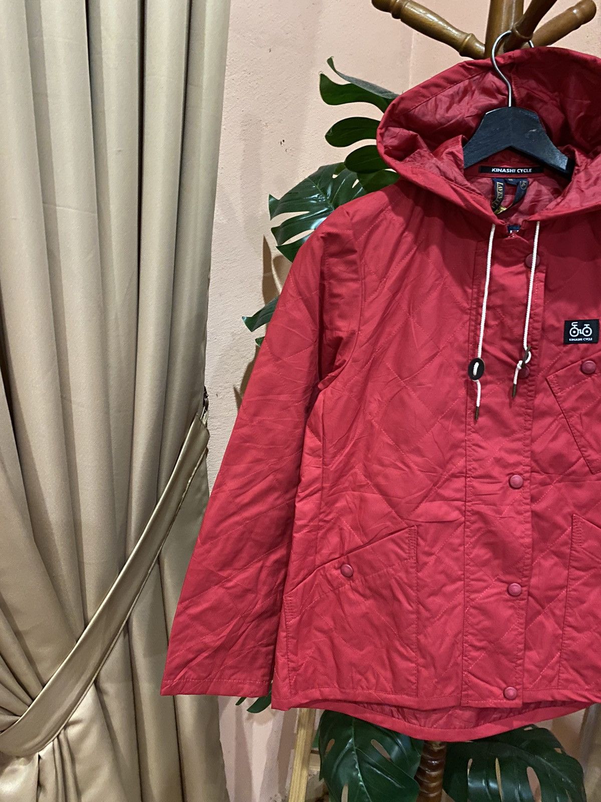 Designer × Lavenham Kinashi Cycle x Lavenham Red Quilted Jacket Made in England Size US S / EU 44-46 / 1 - 5 Thumbnail