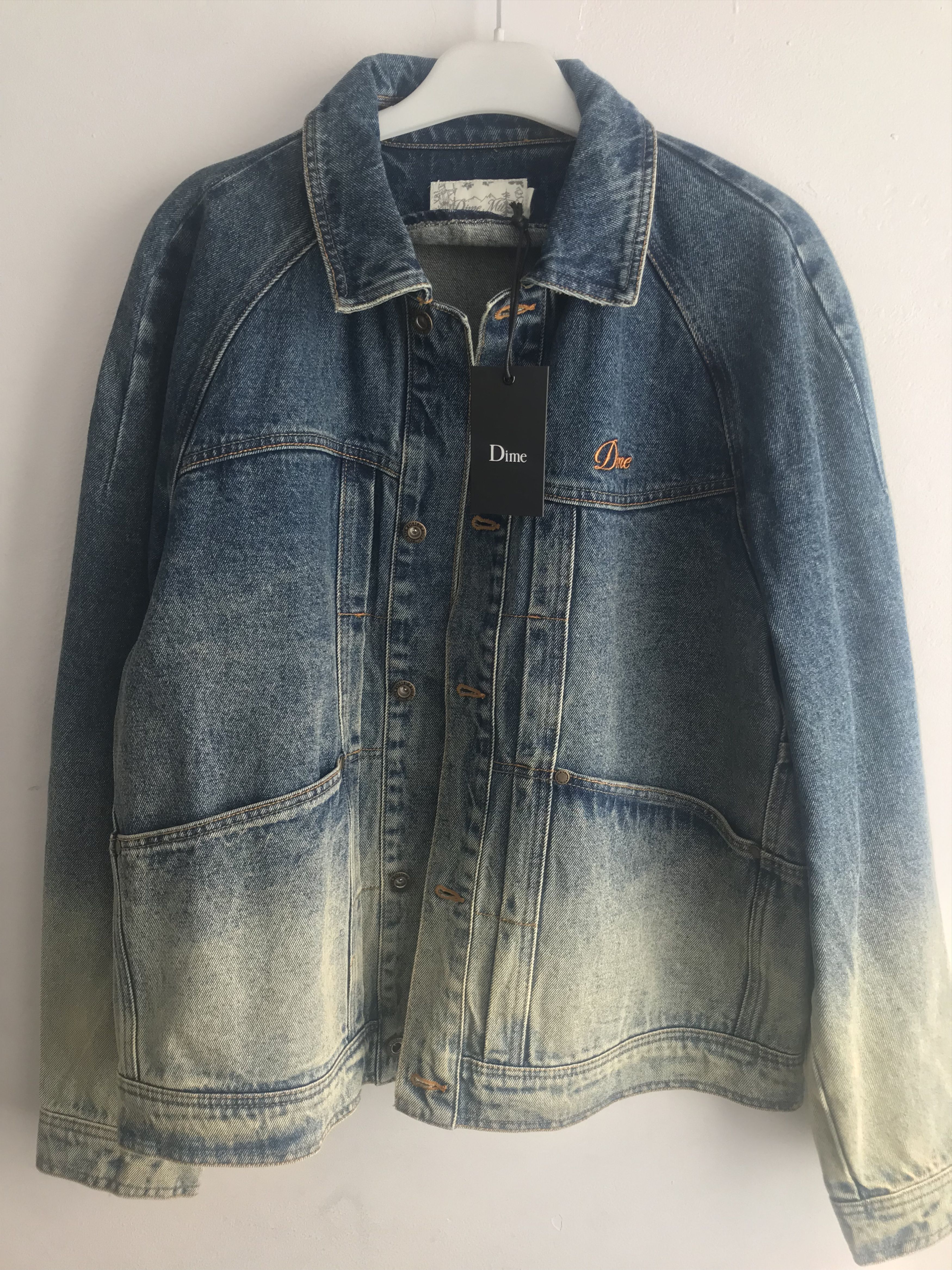 Dime Dime Faded Denim jacket Size US M / EU 48-50 / 2 - 1 Thumbnail
