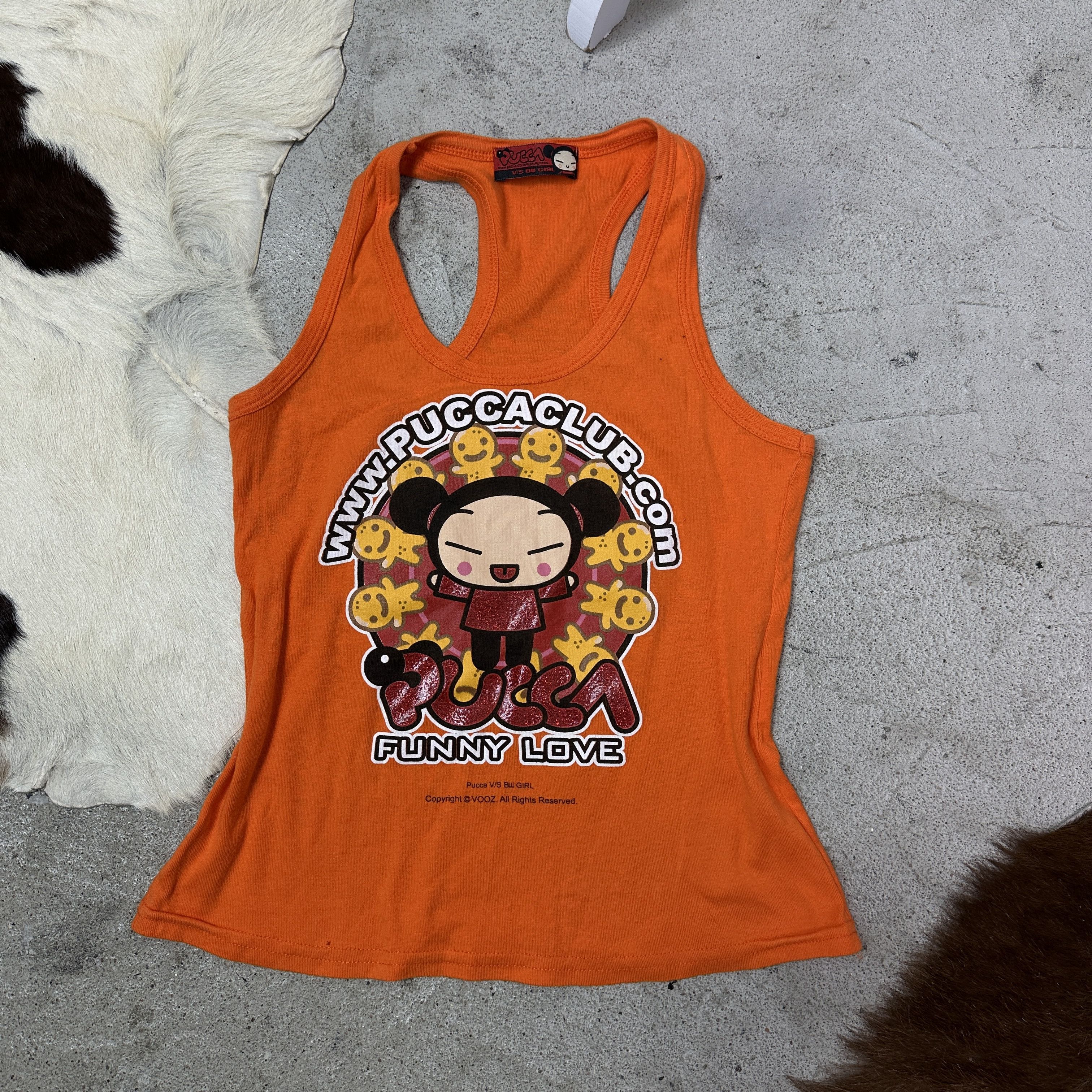 Vintage Vintage Streetwear Printed Pucca Tank Top Y2K Size S / US 4 / IT 40 - 2 Thumbnail