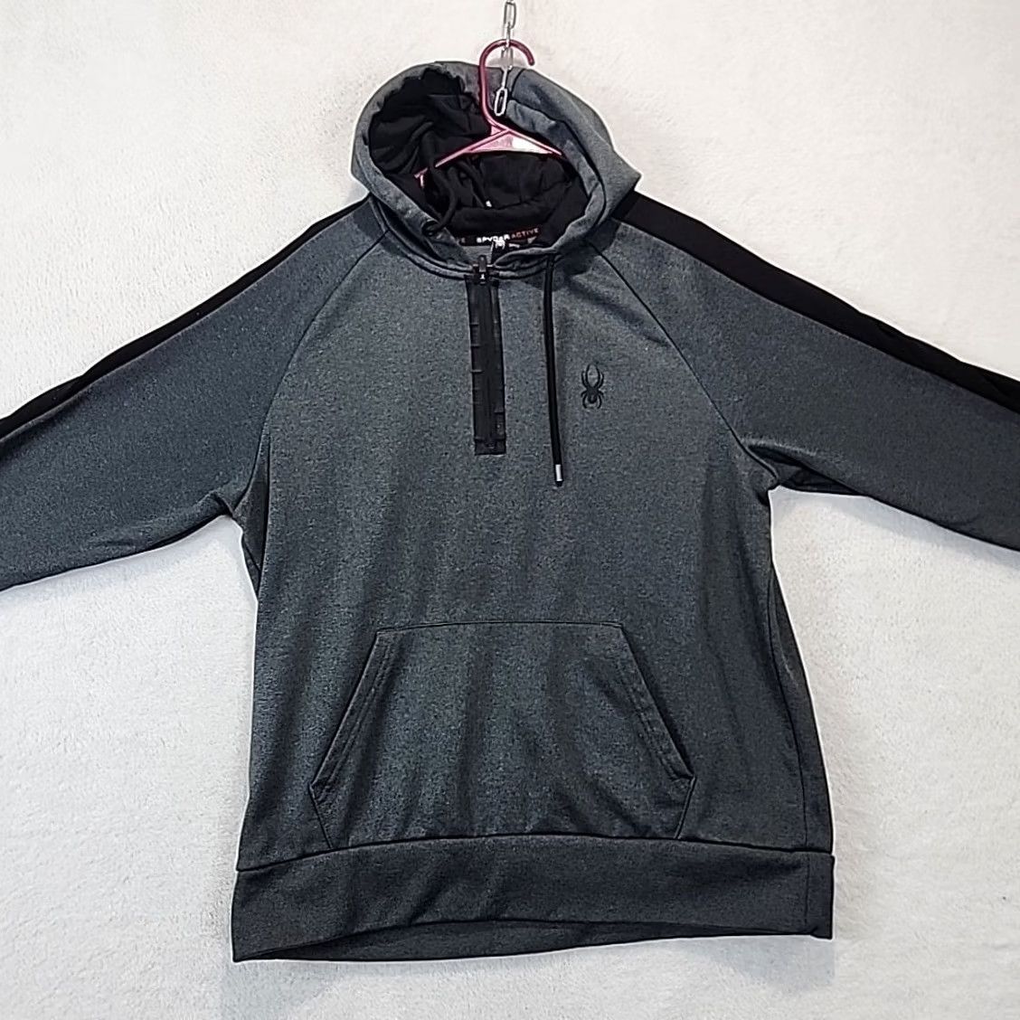 Spyder Spyder Hoodie Sweatshirt Mens Size L Gray Quarter Zip ActiveWear Outdoor Fishing Sweatshirt Hoodie Regular Fit Logo Fleece Polyester"} Size US L / EU 52-54 / 3 - 4 Thumbnail