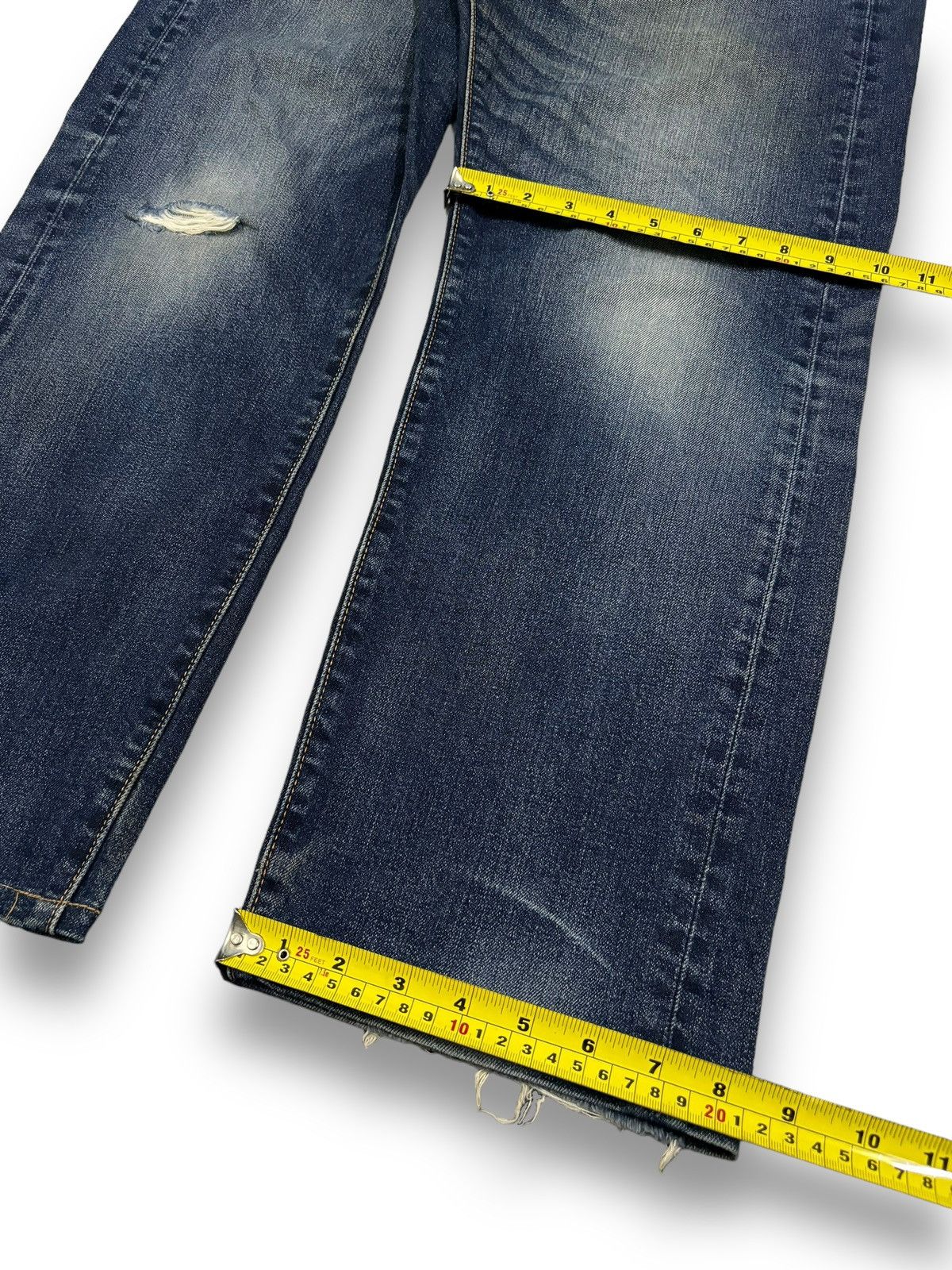 Levi's Vintage Clothing Vintage Y2K Levis Premium Big E Loose Fit Distressed Jeans Size US 34 / EU 50 - 18 Thumbnail