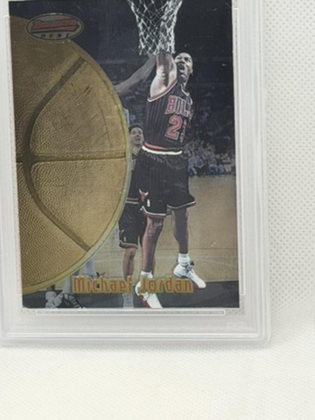 Other 1997 Bowman's Best Michael Jordan #60 Basketball Card PSA 7 Size ONE SIZE - 8 Thumbnail