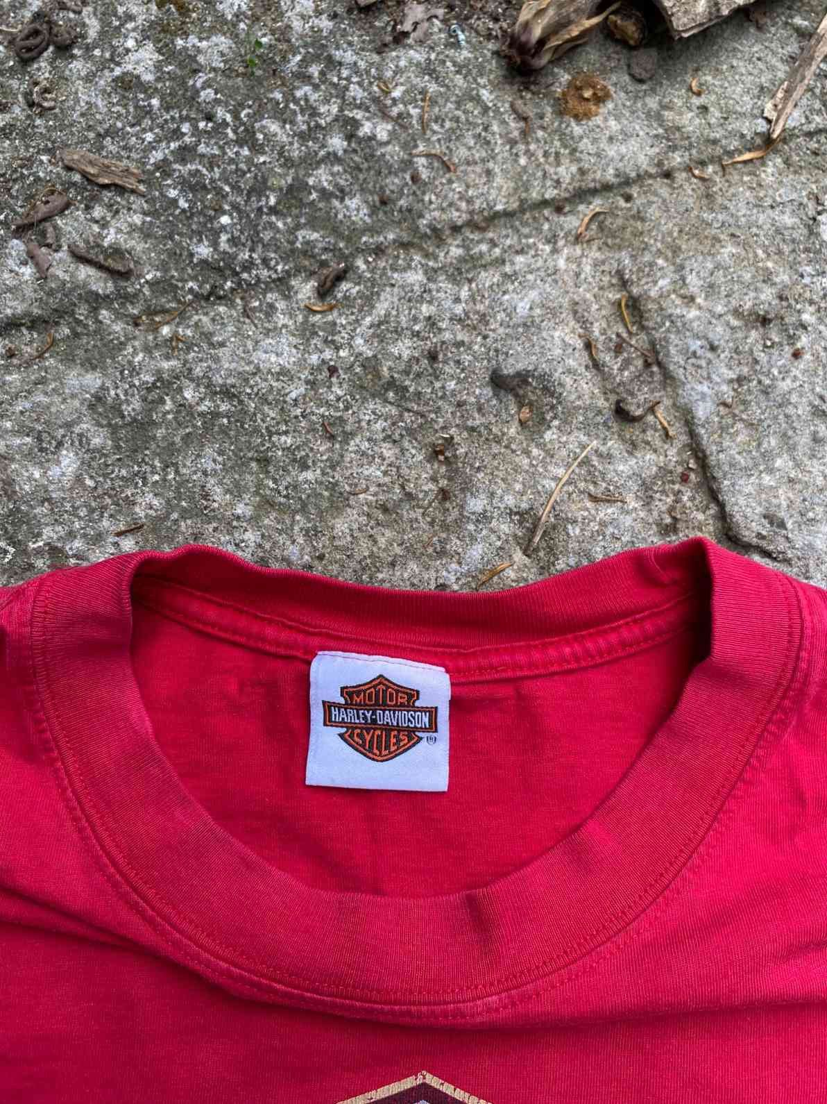 Harley Davidson vtg Harley Davidson Red Long Sleeve Fargo Size US XXL / EU 58 / 5 - 4 Thumbnail