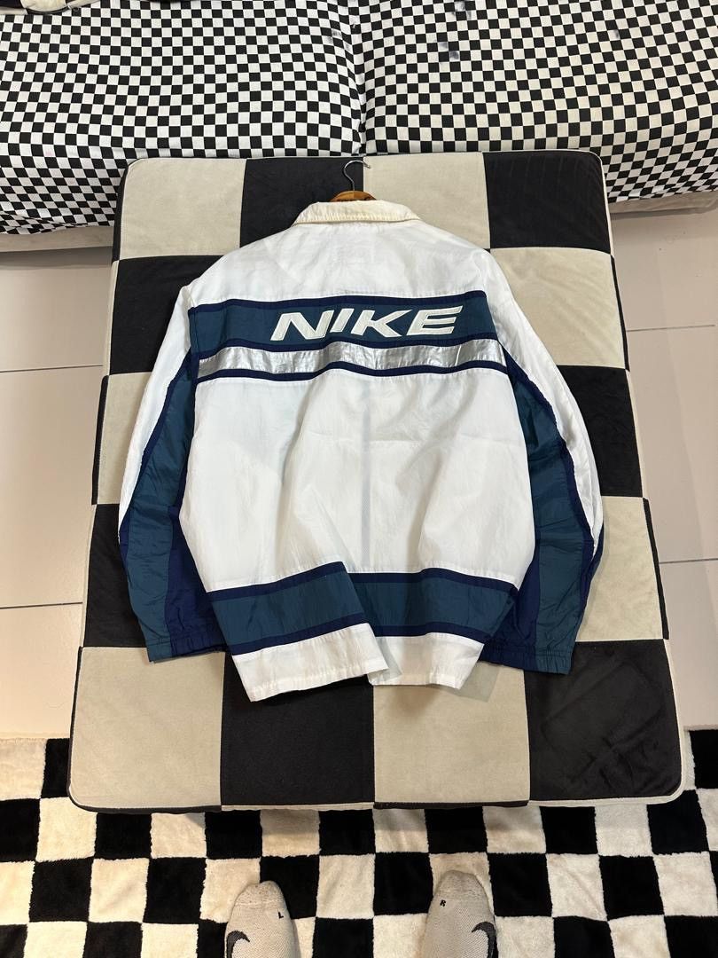 Nike × Vintage VINTAGE NIKE SPELLOUT EMBROIDERY WINDBREAKER Size US XL / EU 56 / 4 - 1 Thumbnail