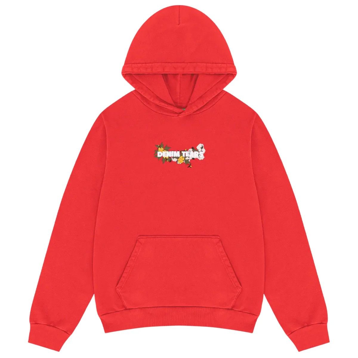 DENIM TEARS Denim Tears Embroidered Logo Hoodie Red Size US L / EU 52-54 / 3 - 1 Thumbnail
