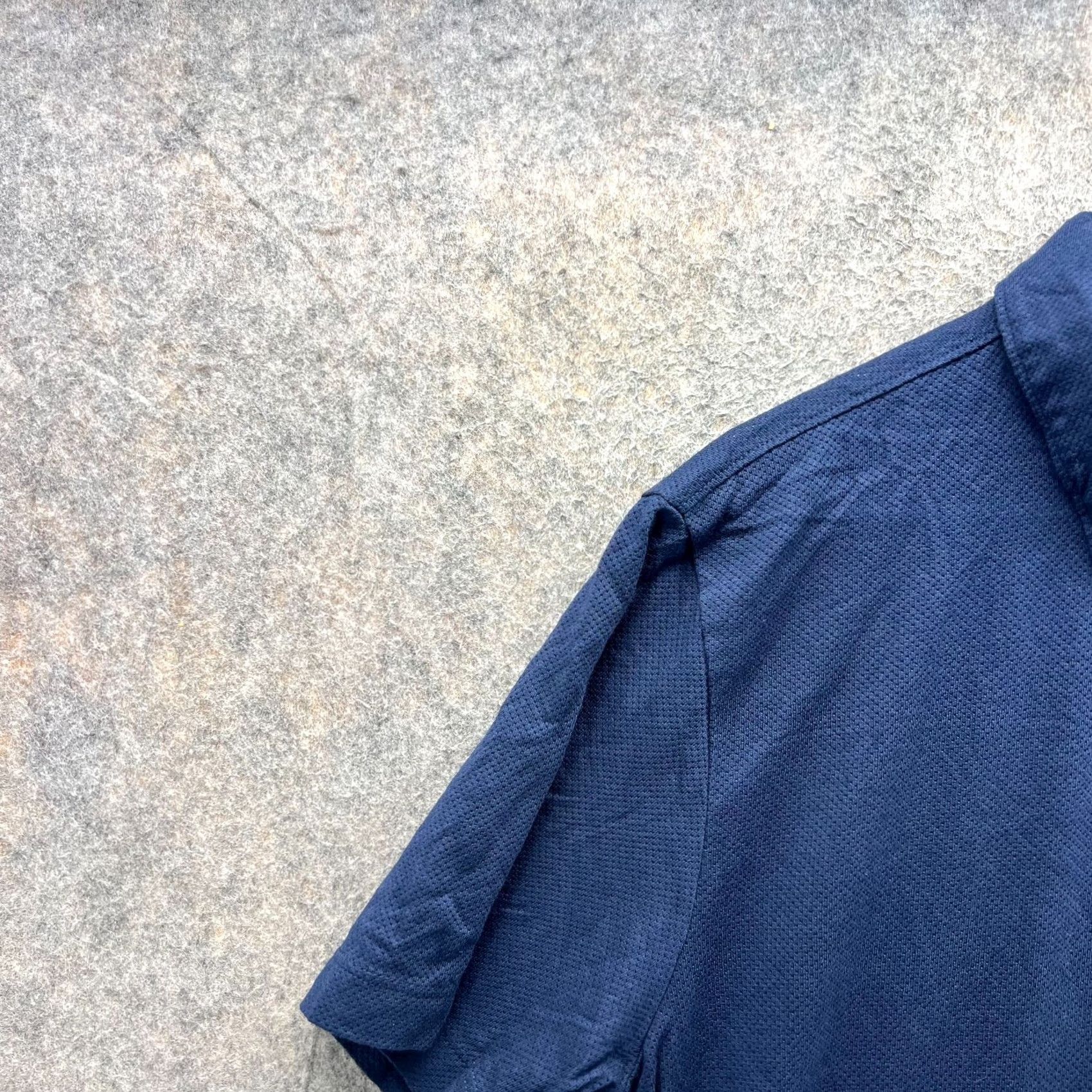 Vintage Mack Weldon Polo Shirt Mens Large Blue Navy Preppy Knit Stretch Cotton Pocket Shirt Size US L / EU 52-54 / 3 - 4 Thumbnail