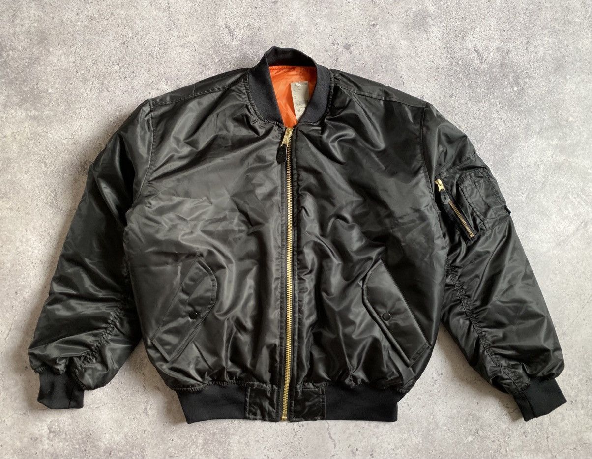 Vintage Vintage MA-1 Jacket Flyer’s US Airforce Size XL Nylon Bomber Size US XL / EU 56 / 4 - 1 Thumbnail