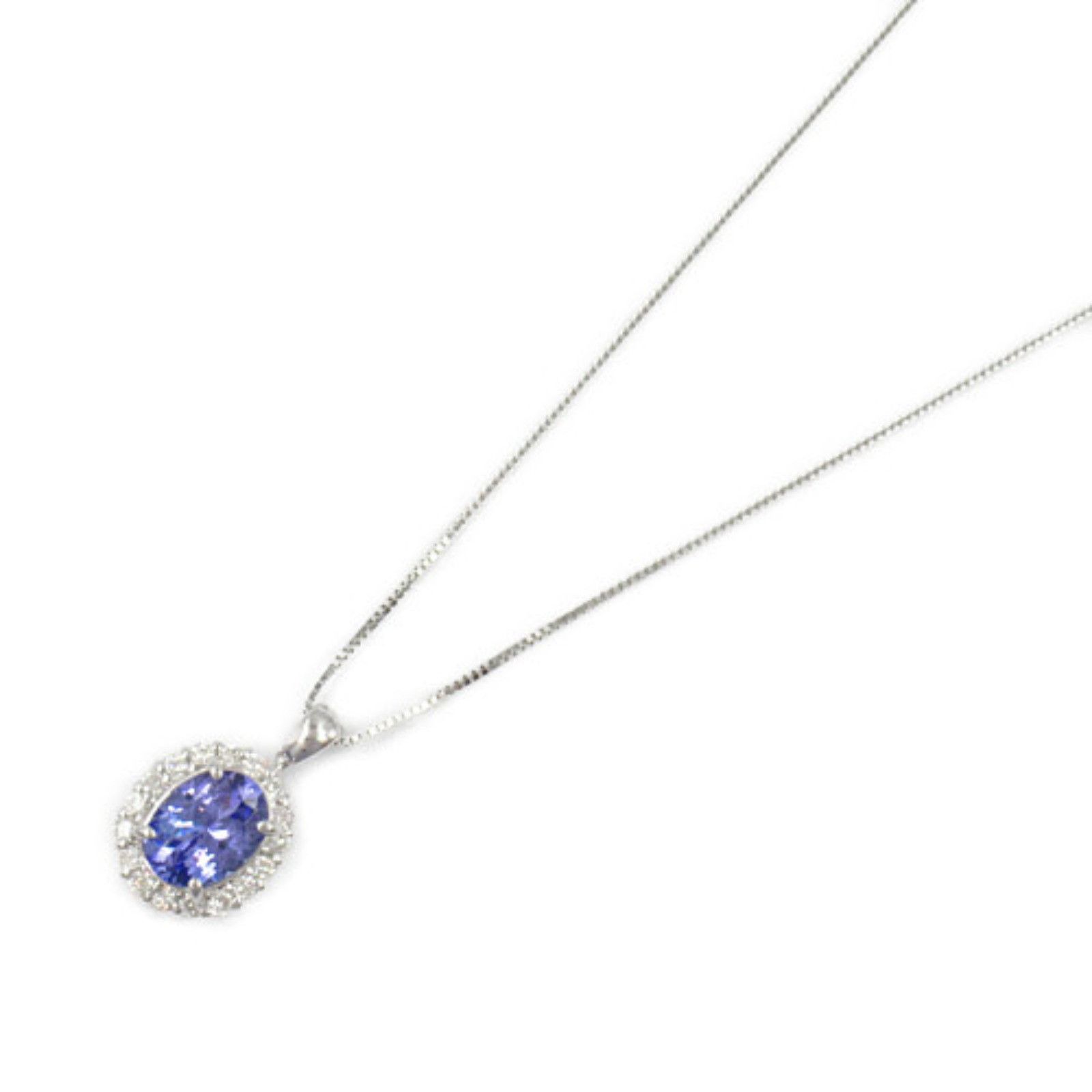 Other Other 18K Sapphire and Diamond Necklace Metal Necklace in Great Condition Size ONE SIZE - 1 Thumbnail