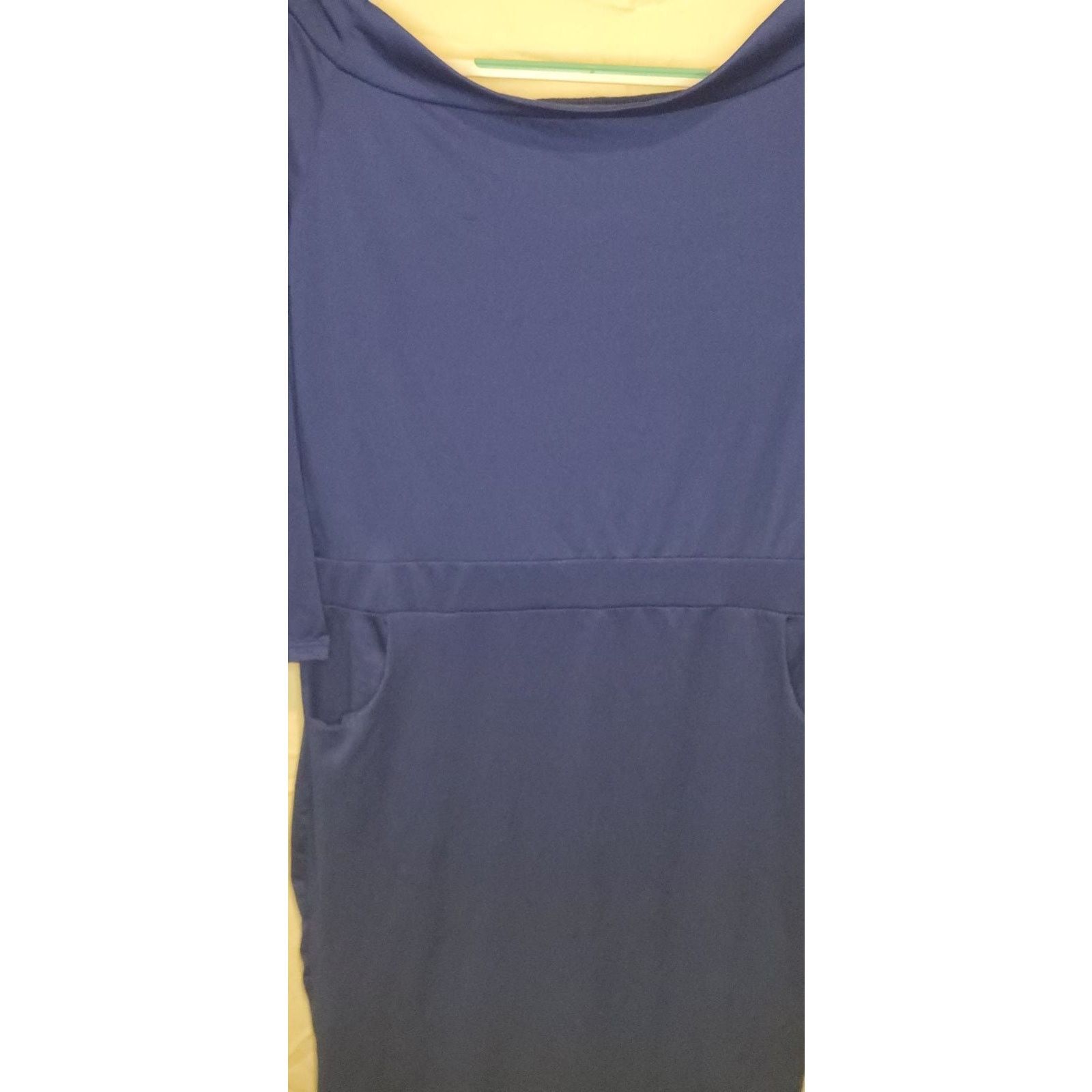 Other Blue Off-Shoulder Bondage Dress with Pockets Size XL Size XL / US 12-14 / IT 48-50 - 5 Thumbnail