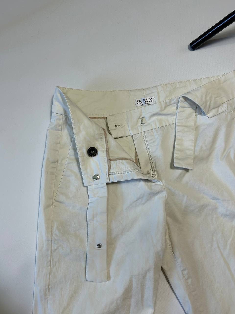 Brunello Cucinelli Brunello Cucinelli luxury pants beige Size 27" / US 4 / IT 40 - 3 Thumbnail