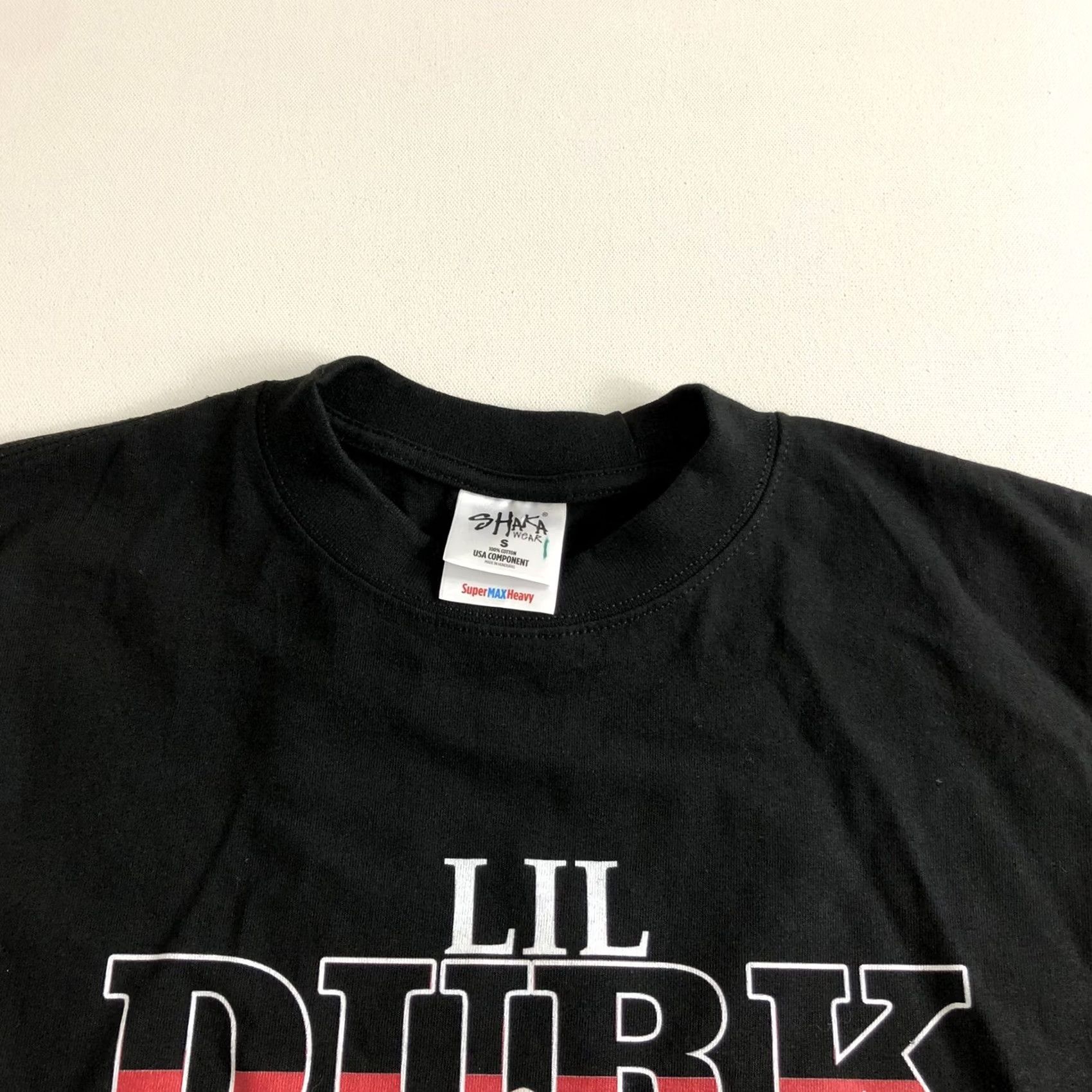 Vintage Lil Durk Graphic T-Shirt Black Small Crew Neck Short Sleeve Cotton Heavy Graphic Print Men 90s Shaka Regular Short Sleeve All Seasons Size US S / EU 44-46 / 1 - 4 Thumbnail