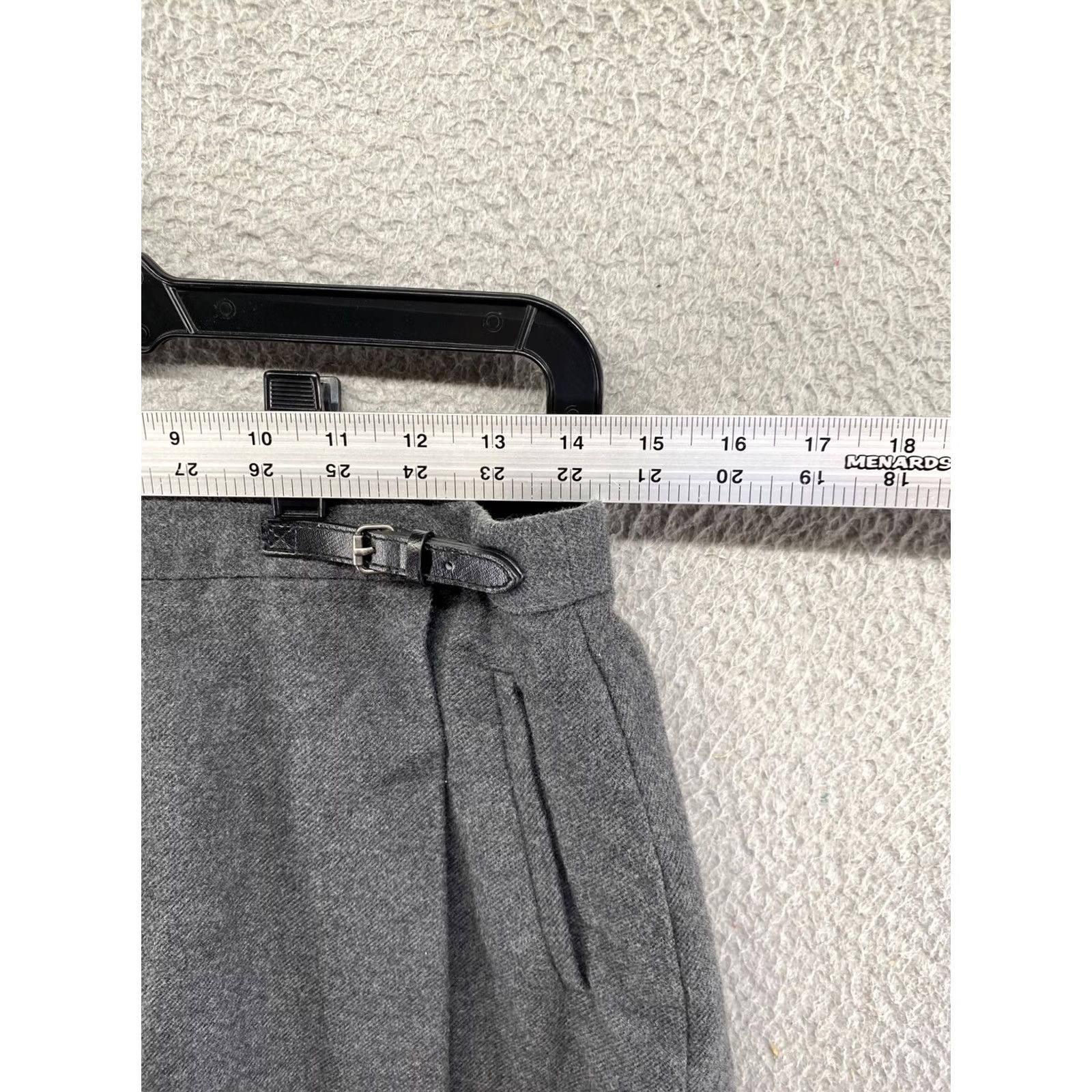 Vintage LL Bean Womens Gray Knit Wrap Buckle Skirt Size 8 Reg Size 30" / US 8 / IT 44 - 6 Thumbnail