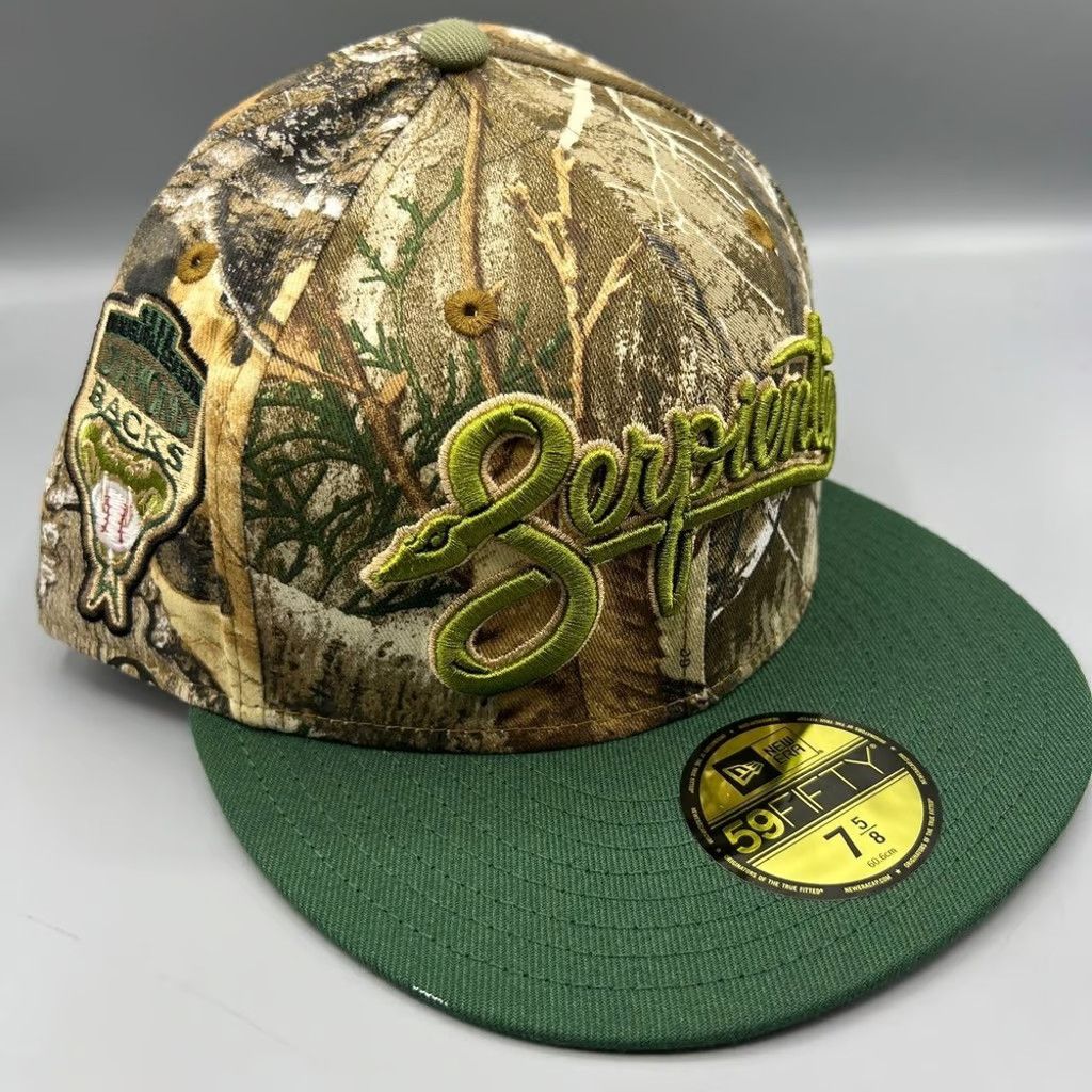 New Era Arizona Diamondbacks Hat Men 7 5/8 Green Realtree Fitted Cap Size ONE SIZE - 3 Thumbnail