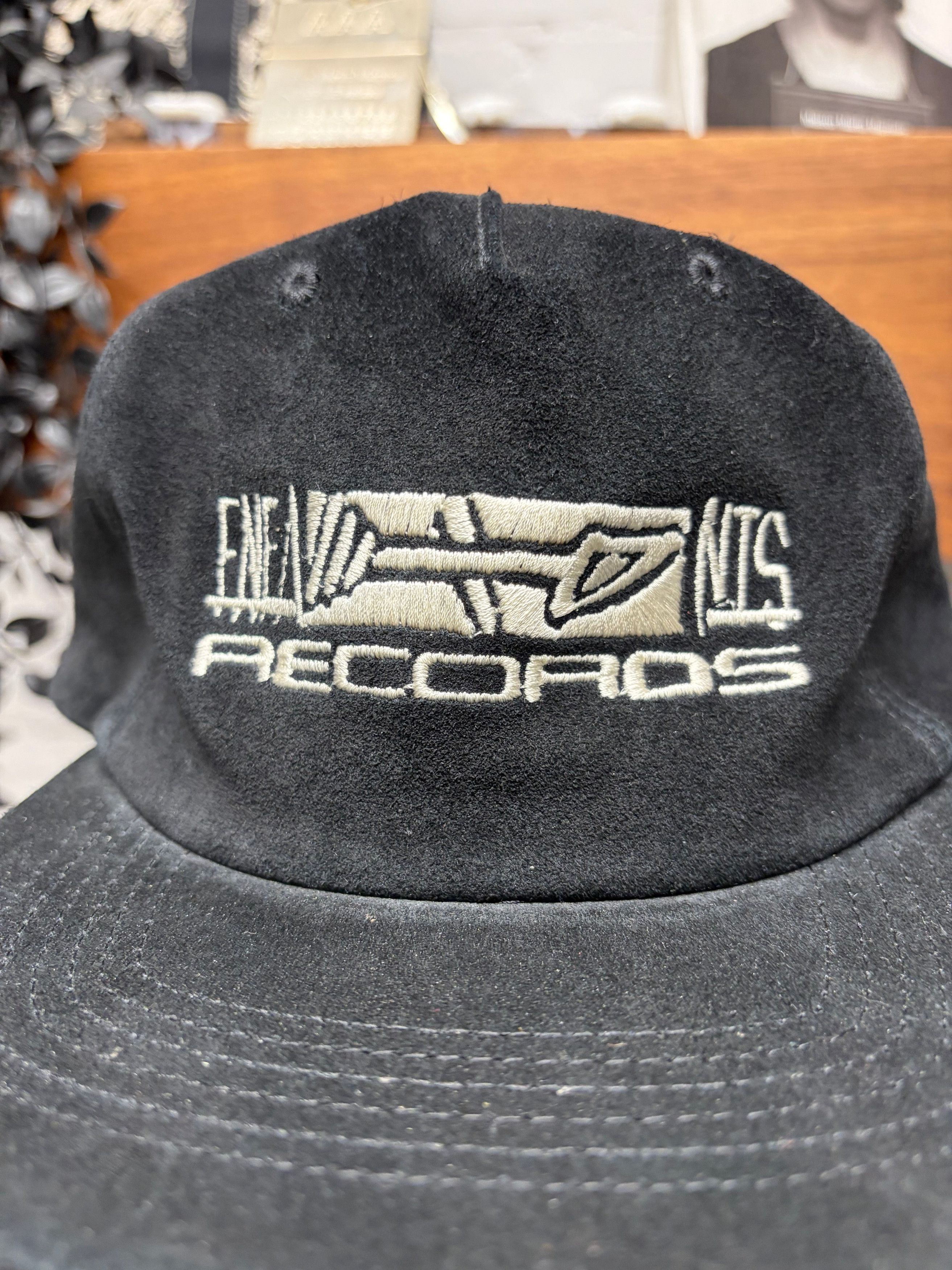 Enfants Riches Deprimes SS2022 Enfants Riches Deprimes ‘Records’ Black Suede Five Panel Hat Size ONE SIZE - 2 Thumbnail