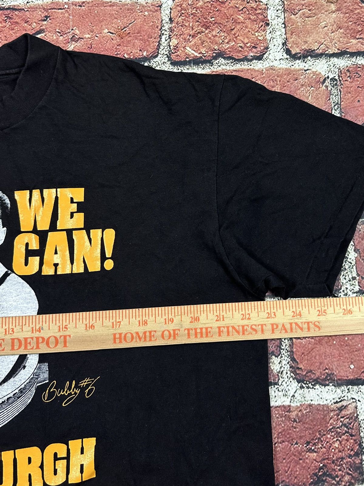 NFL Vintage Pittsburgh Steelers Bubby Brister Tee Yes We Can 80s Size US XL / EU 56 / 4 - 10 Thumbnail