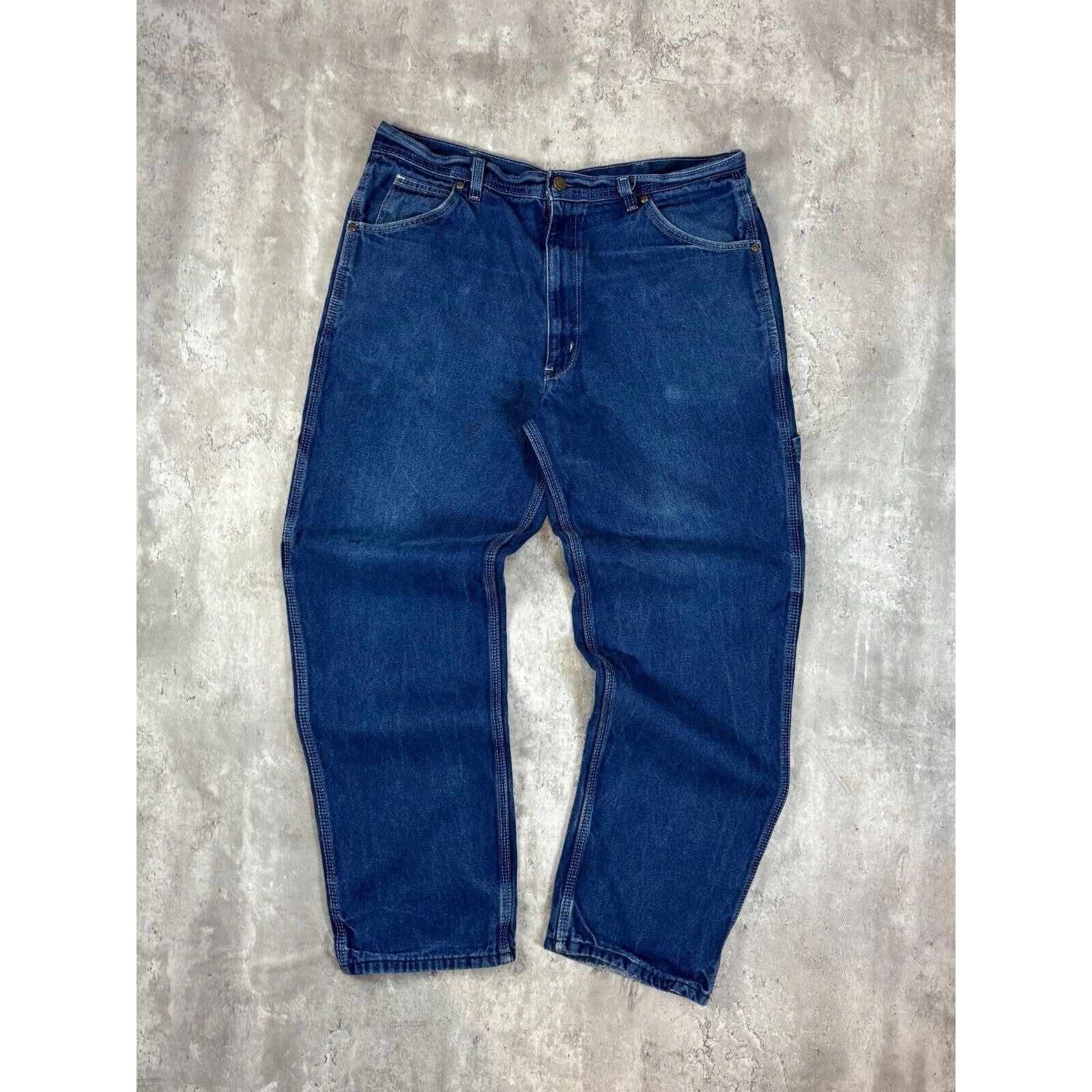 Other Vintage Key Work Wear Dark Wash Carpenter Pants Size 35 Blue Size US 35 - 1 Thumbnail