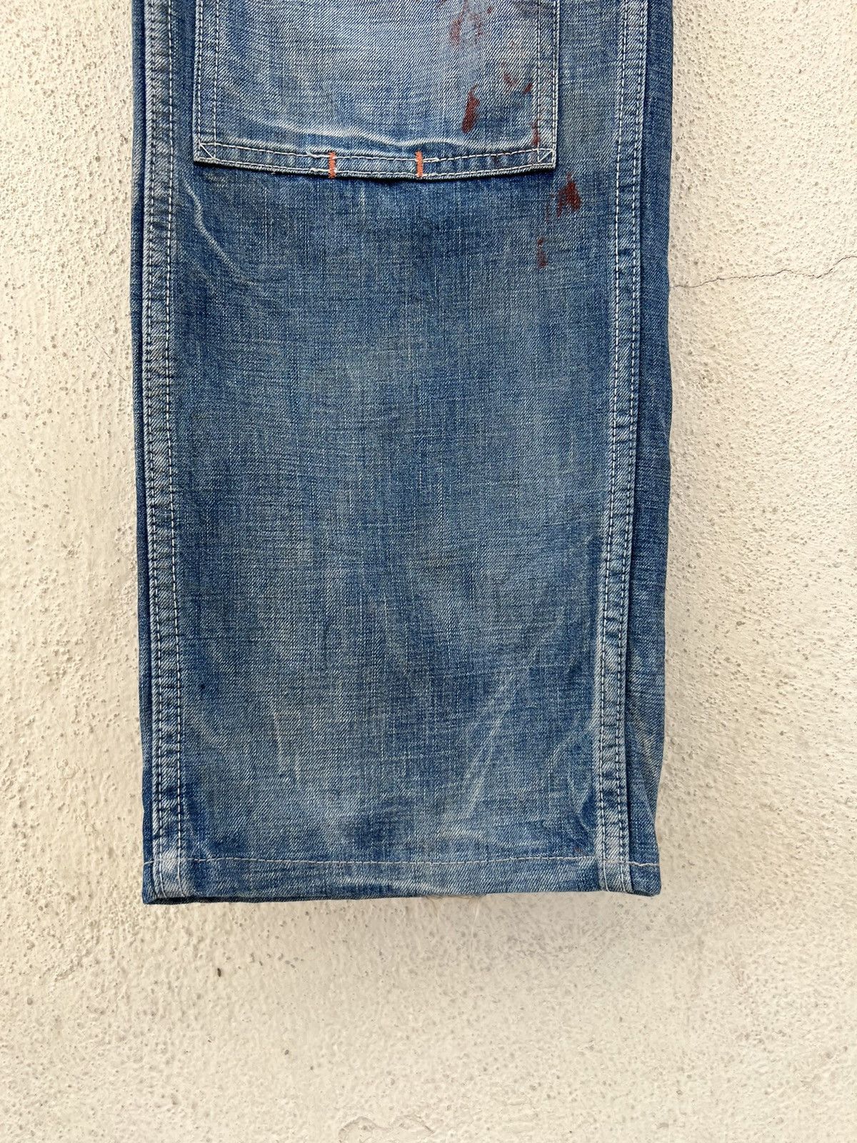 Full Count & Co. Vintage Full Count Japan Painter Denim Double Knee Work Pant Size US 30 / EU 46 - 10 Thumbnail
