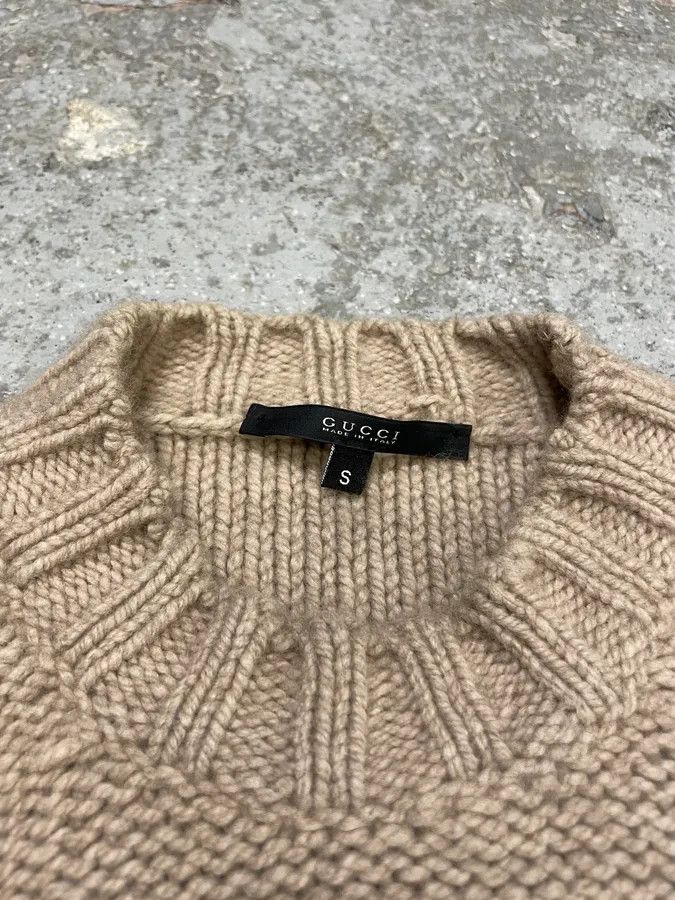Gucci × Vintage AW2003 Gucci Grey Wool Minimalist Sweater Size US XS / EU 42 / 0 - 5 Thumbnail