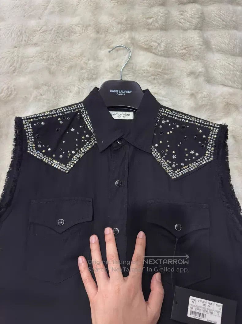Saint Laurent Paris Saint Laurent Paris Sleeveless Shirt Vest i Size US S / EU 44-46 / 1 - 2 Thumbnail