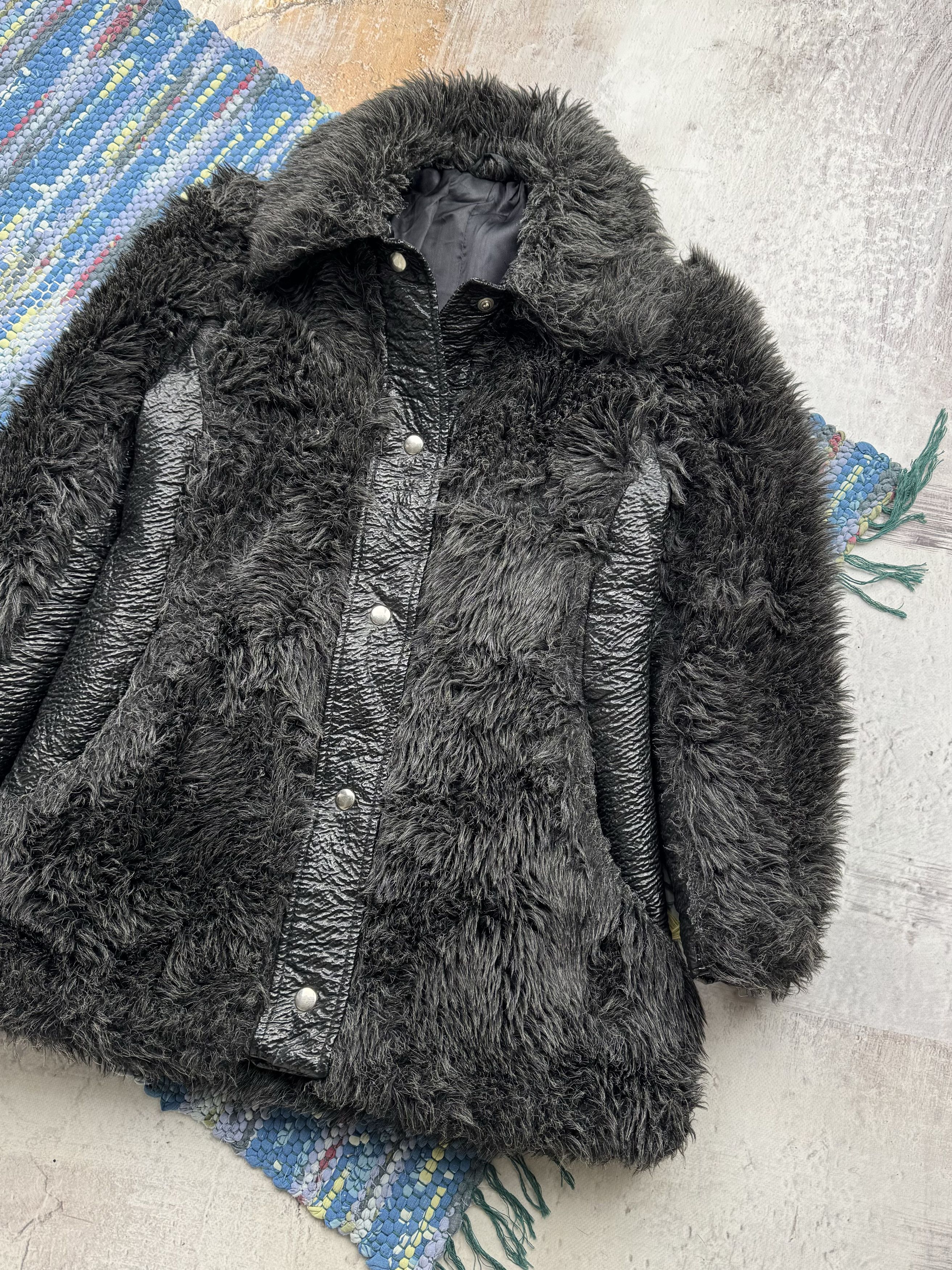 Vintage Vintage Faux Fur Coat A296(393)D15 Size XS / US 0-2 / IT 36-38 - 3 Thumbnail