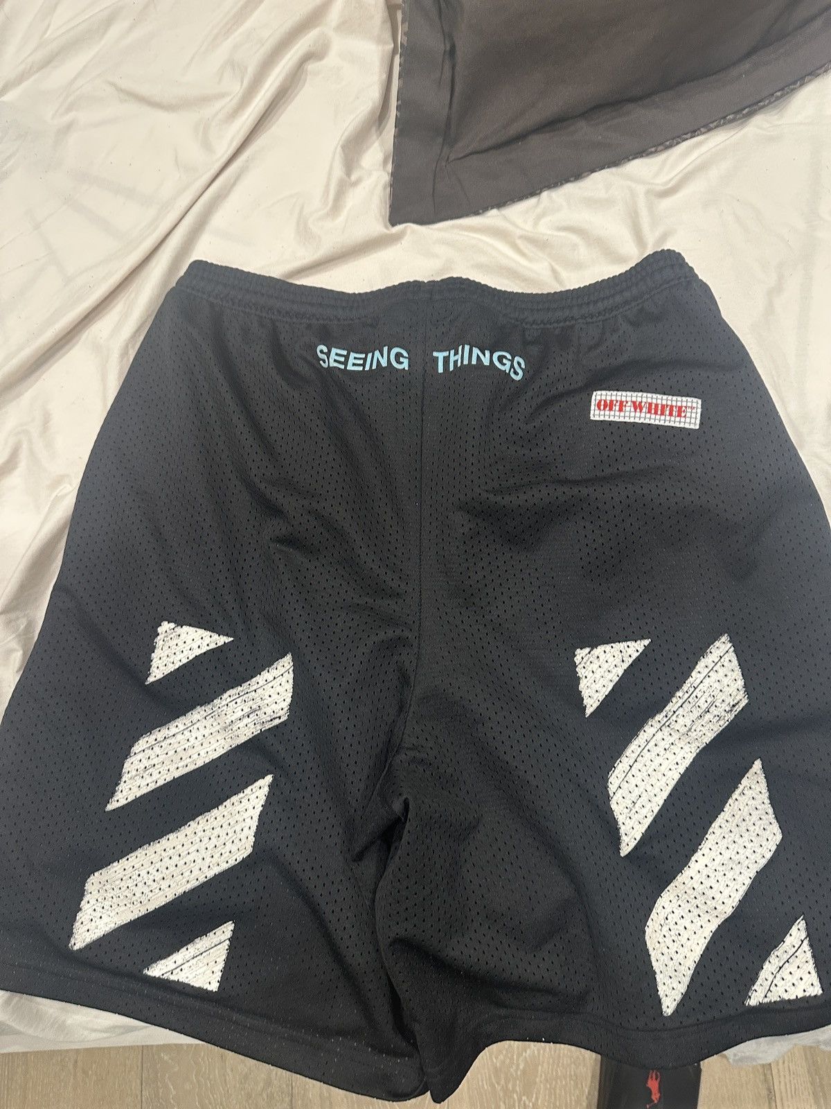 Off-White Off White striped diagonal shorts Size US 36 / EU 52 - 1 Thumbnail